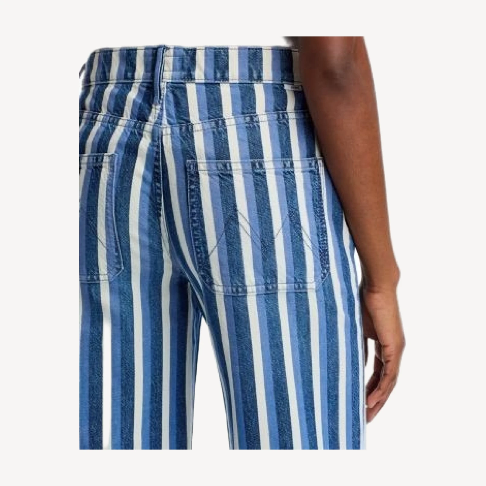Mother Patch Pocket Twister Sneaker Jeans in Following Up