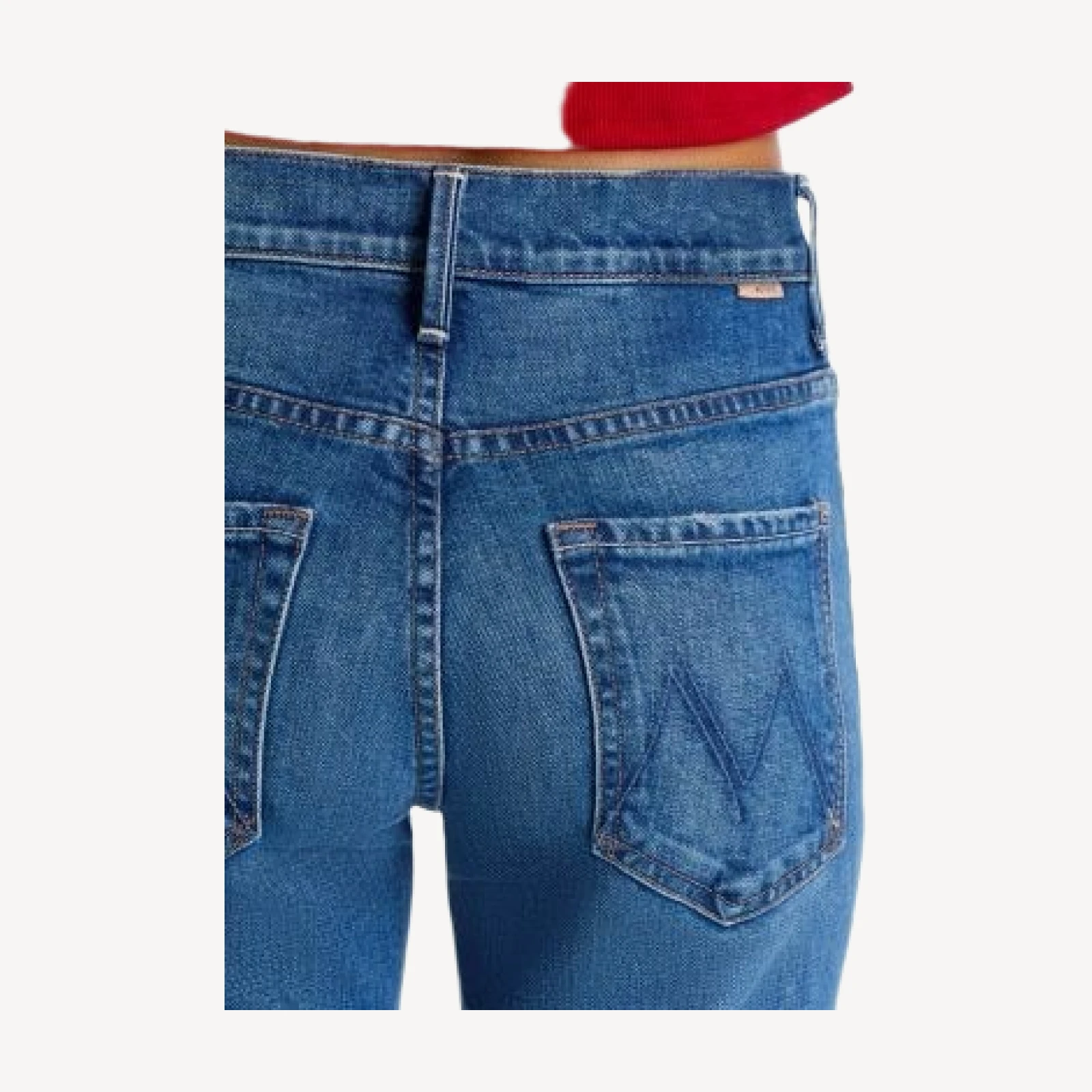 Mother Petites Lil Insider High Rise Crop Jeans in Get Two Birds Stoned