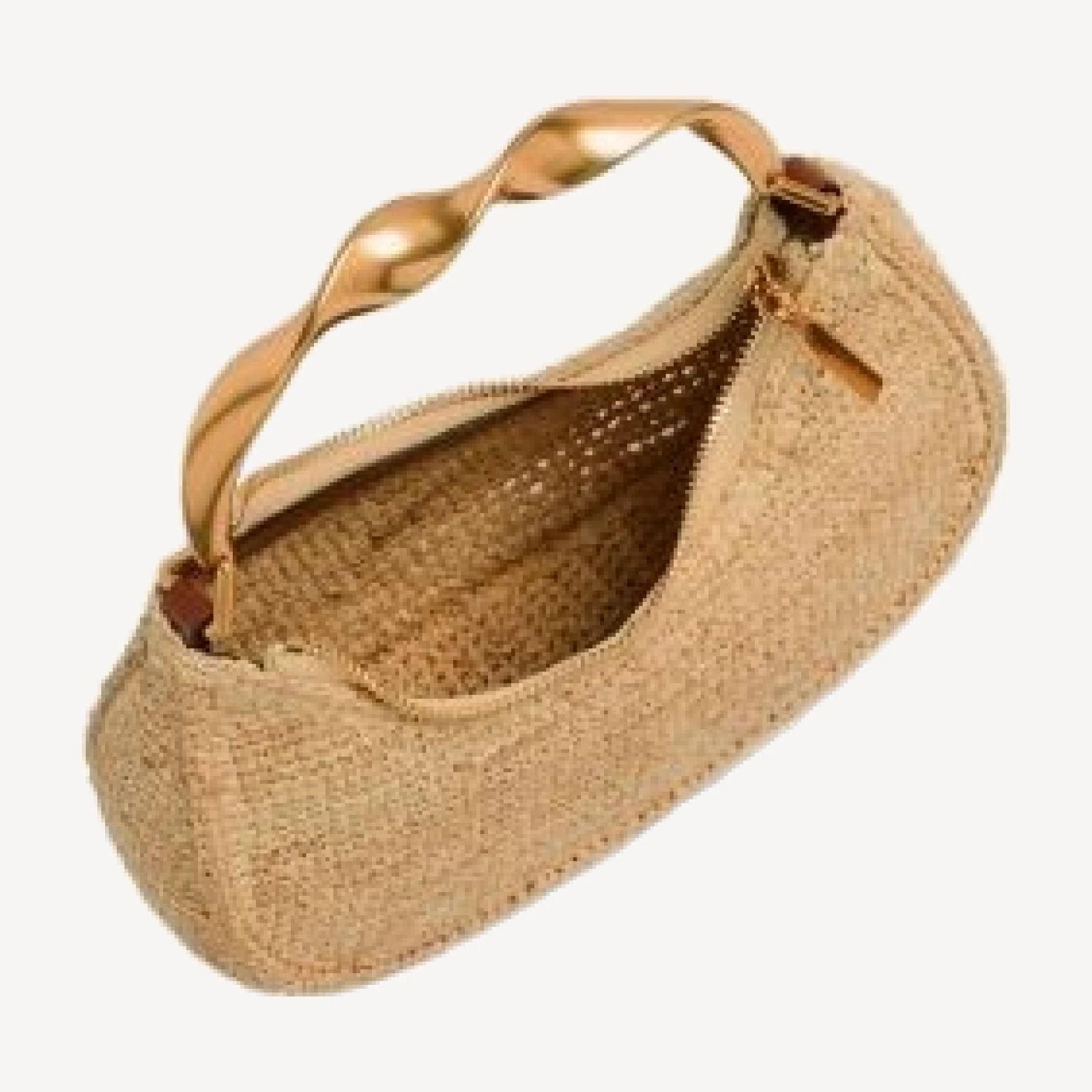 Simkhai Nixi Twist Handle Raffia Bag