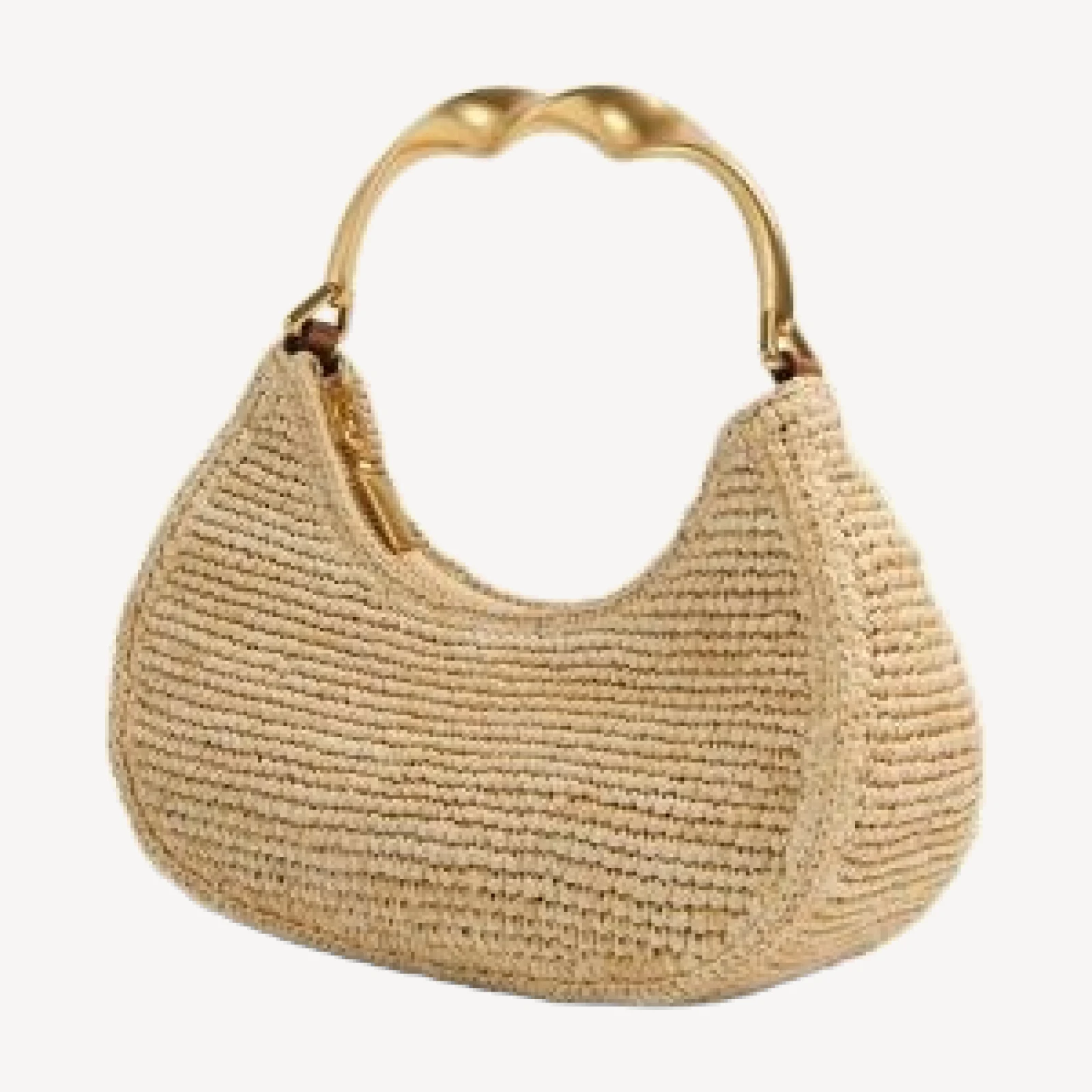 Simkhai Nixi Twist Handle Raffia Bag