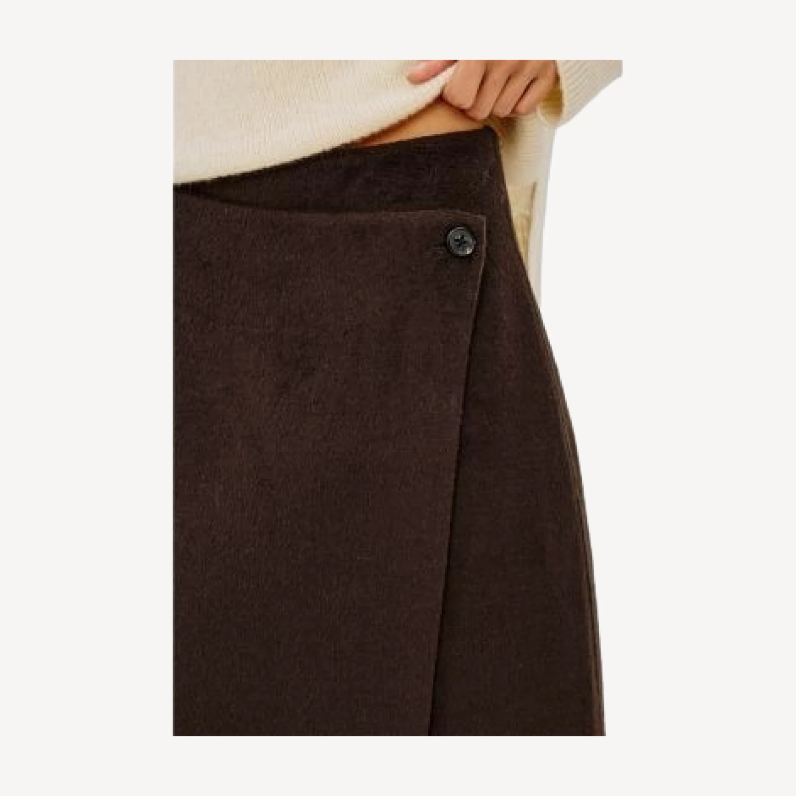 Rails Odette Wool Blend Fringed Wrap Skirt