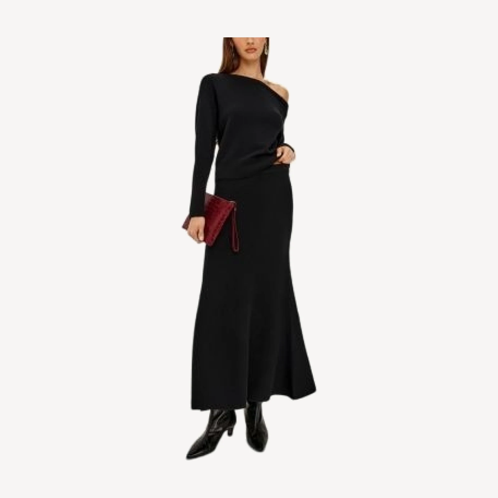 Rails Odita Wool Blend A Line Maxi Skirt
