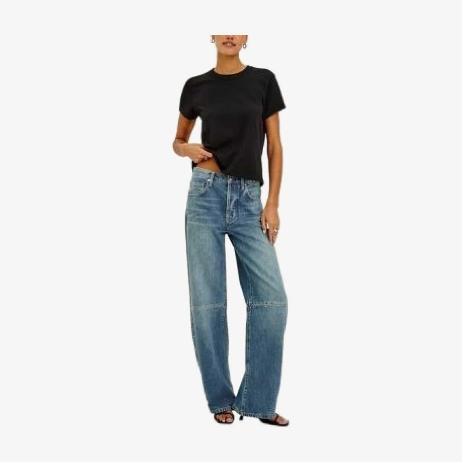 Rails Belmont Cotton High Rise Wide Leg Jeans in Turkish Sea