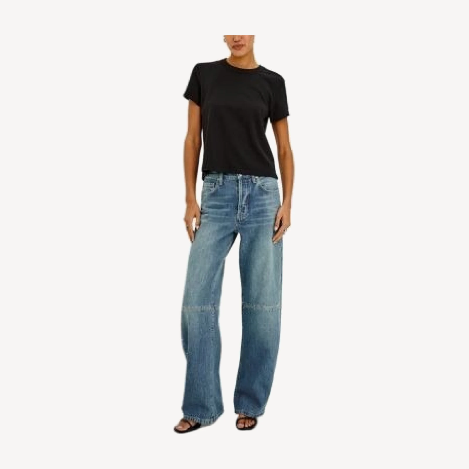 Rails Belmont Cotton High Rise Wide Leg Jeans in Turkish Sea