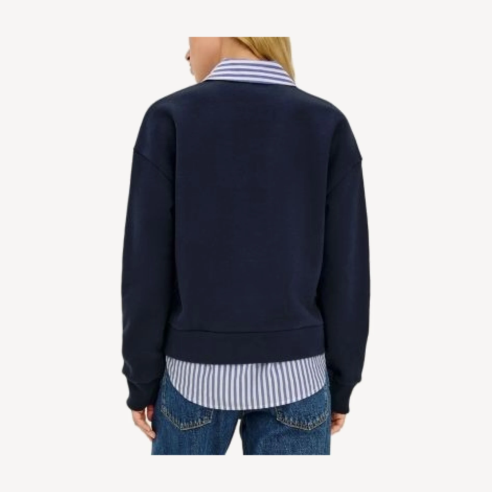 Rails Waverly Cotton Collared Quarter Zip Sweater