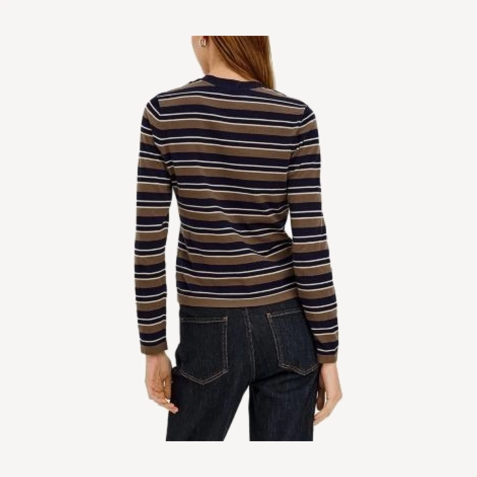 Rails Davie Striped Cotton & Cashmere Crewneck Sweater
