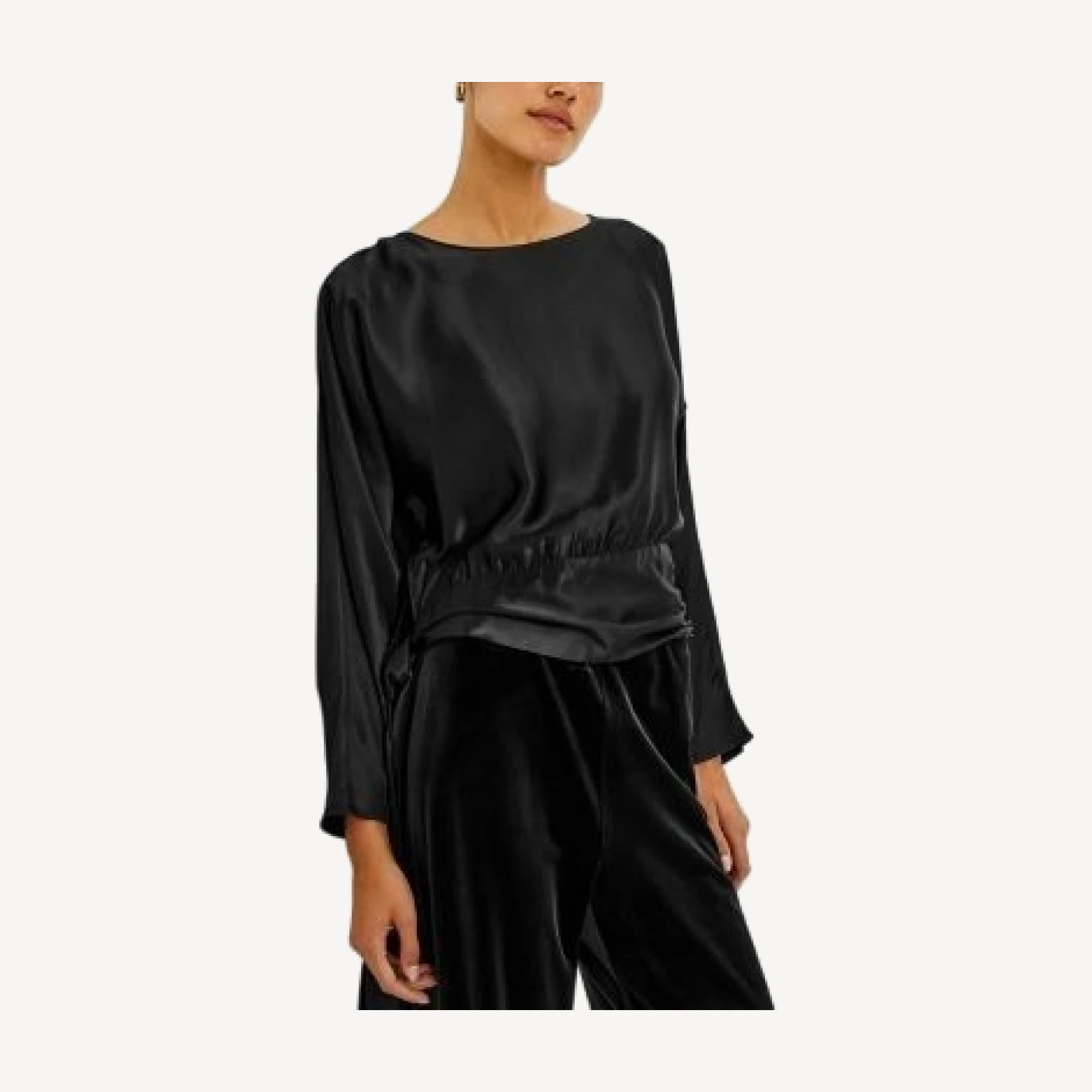 Rails Opal Draped Satin Blouse