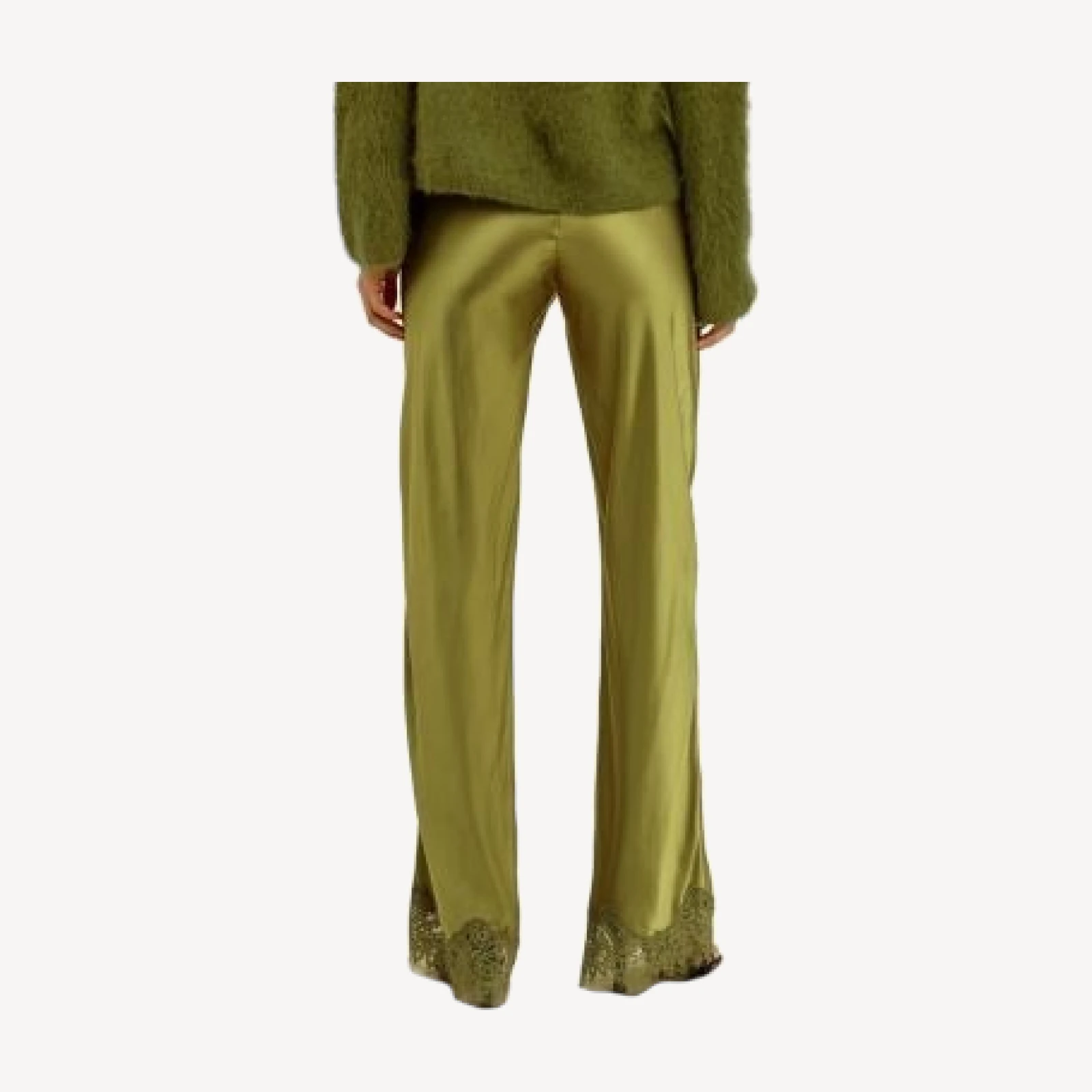 Rails Silvi Lace Hem Satin Pants