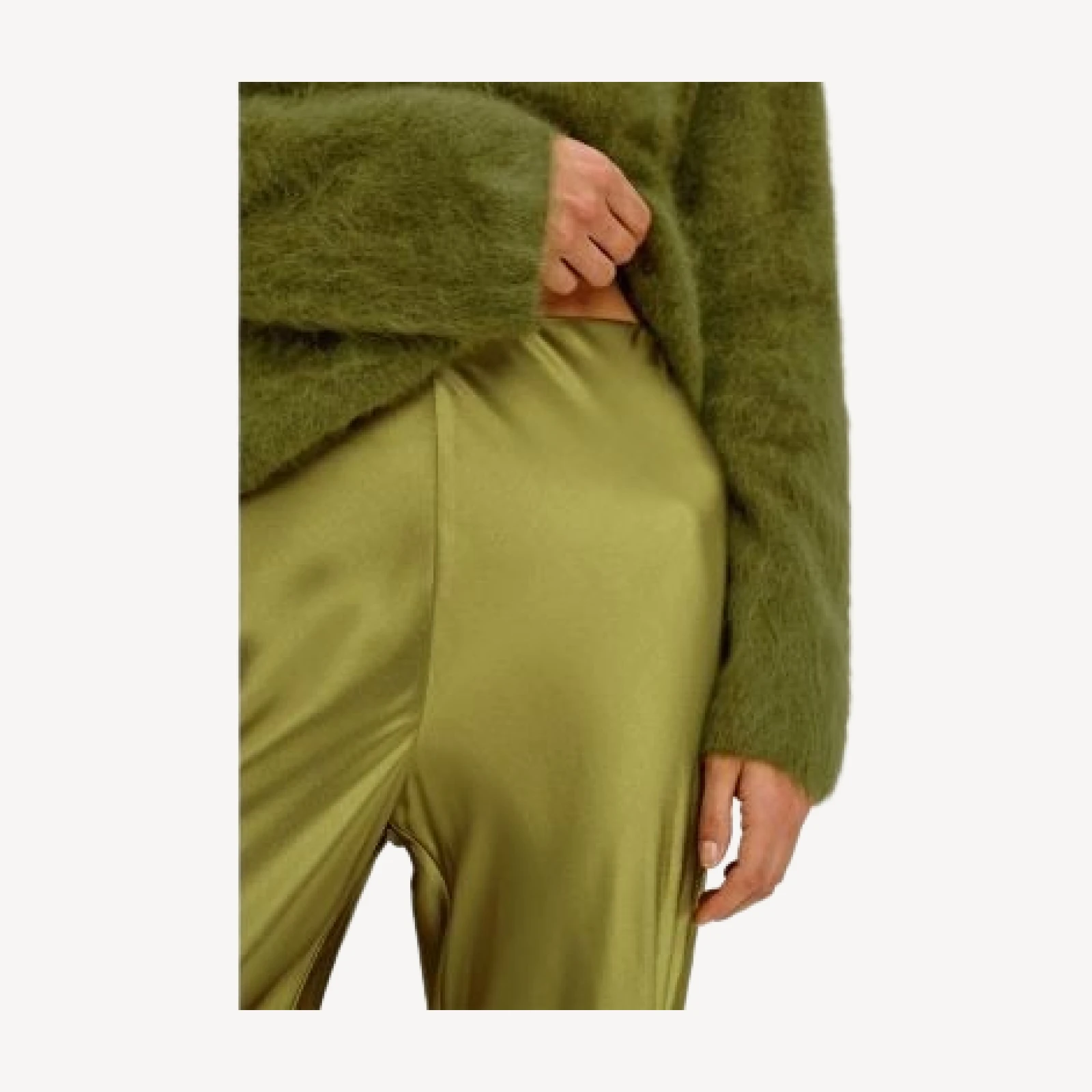 Rails Silvi Lace Hem Satin Pants