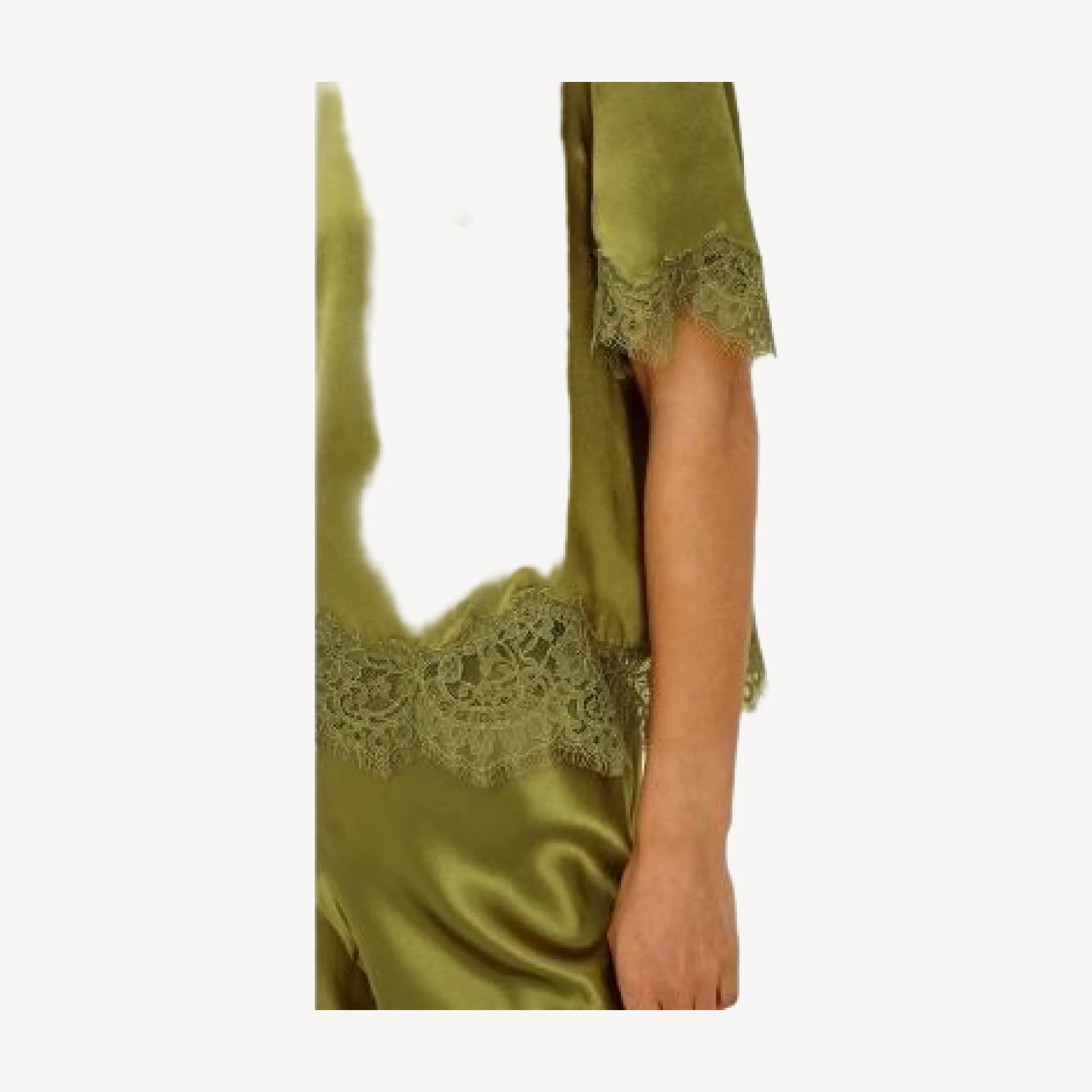 Rails Sonora Satin Lace Trim Blouse