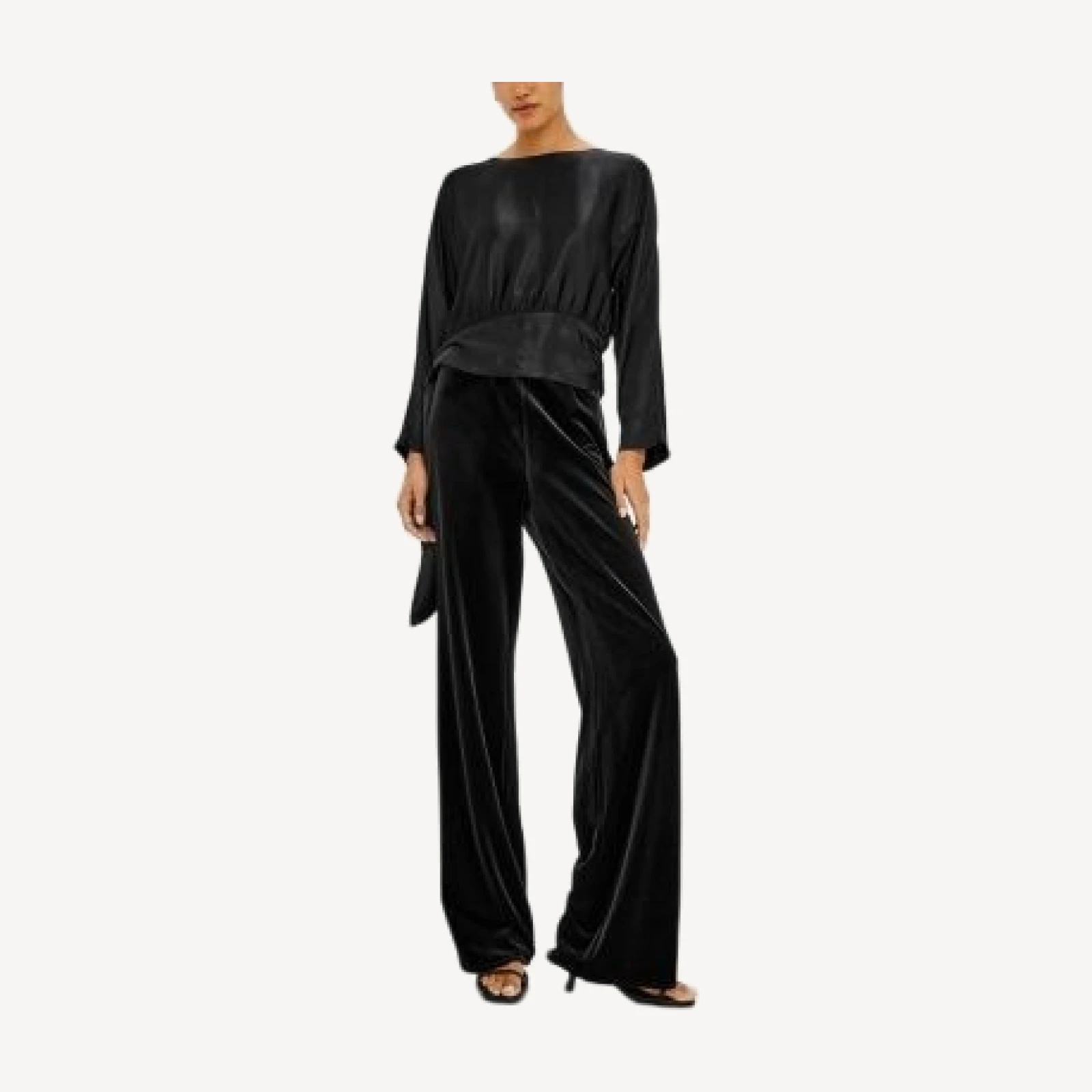 Rails Opal Draped Satin Blouse