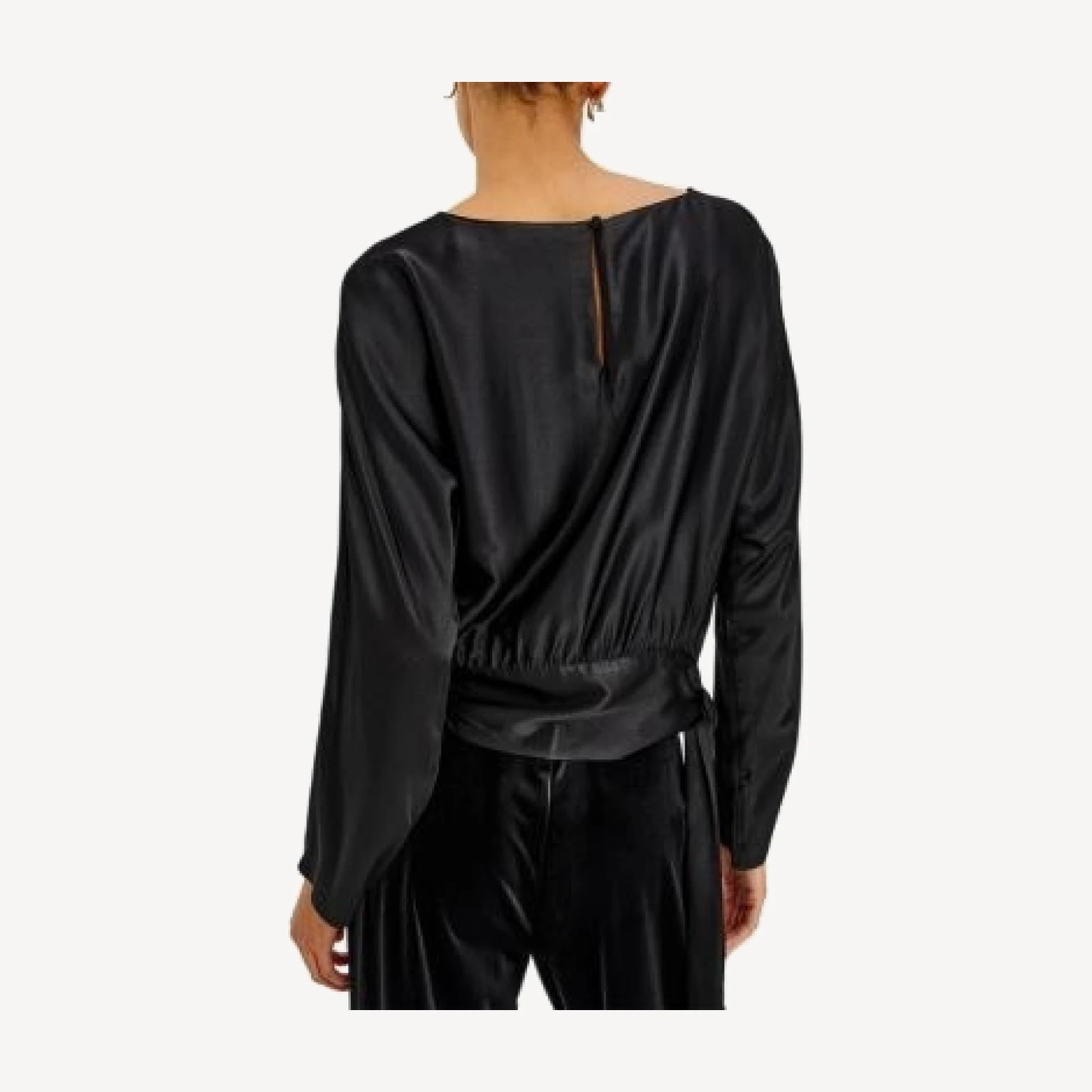 Rails Opal Draped Satin Blouse