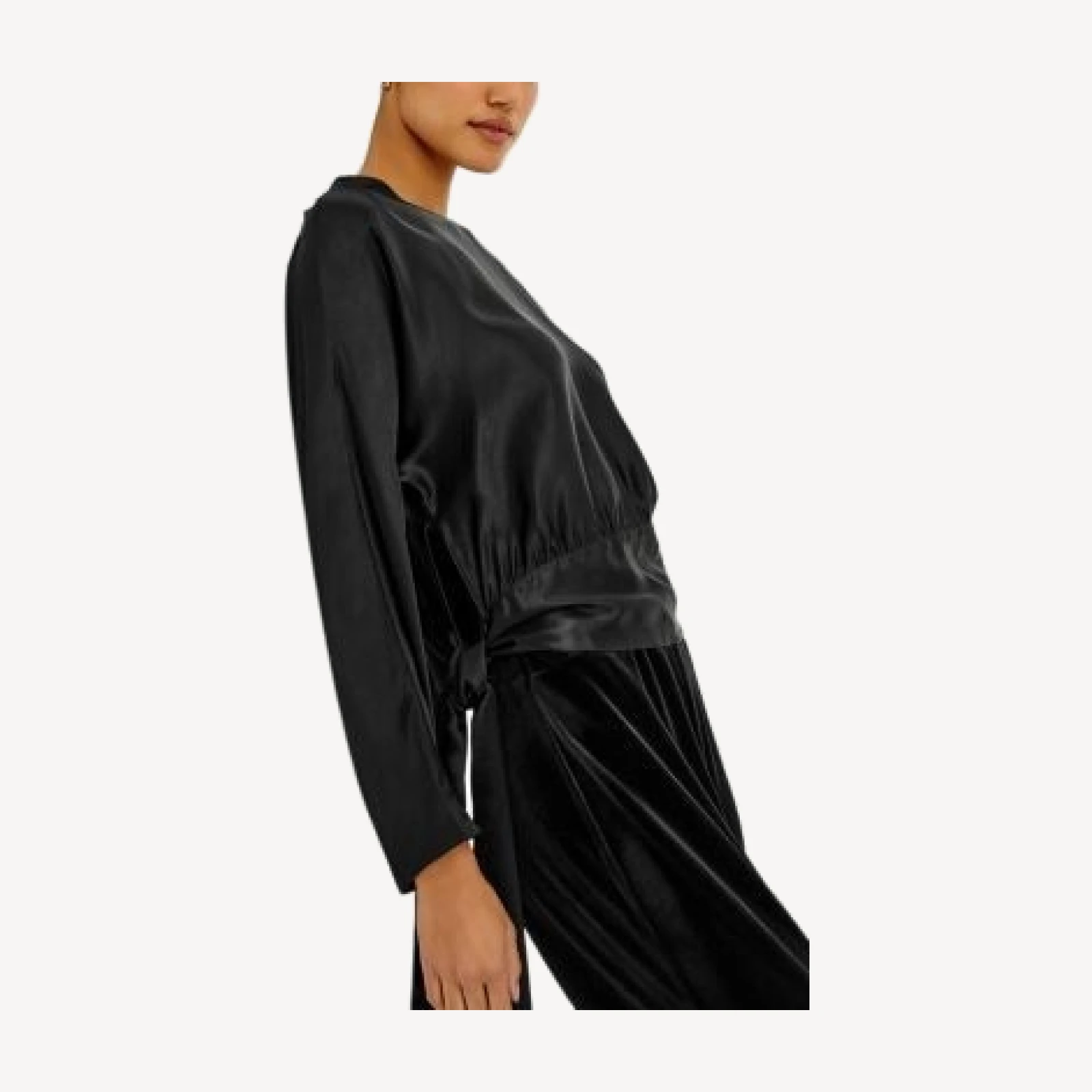 Rails Opal Draped Satin Blouse