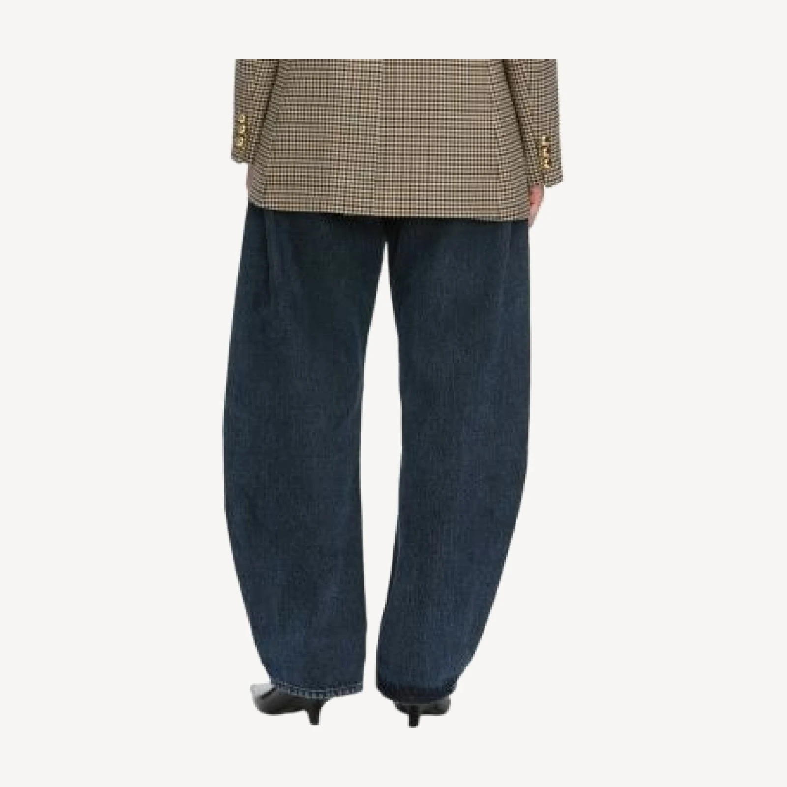 Frame The Bubble High Rise Barrel Leg Jeans in Dorado