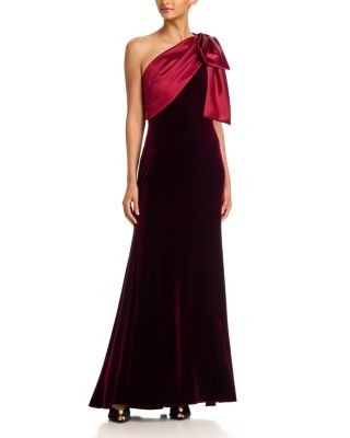 Aqua Velvet Gown - Exclusive