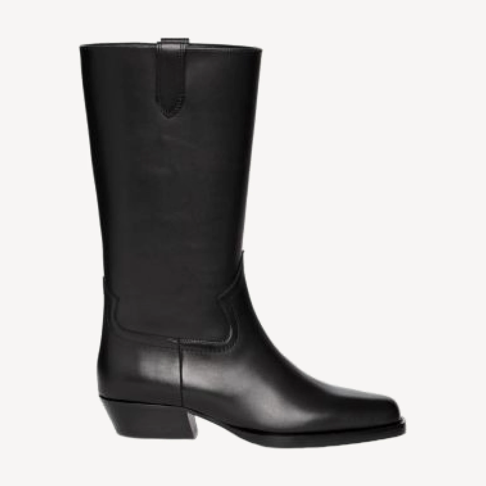 Paige Women's Goldie Leather Mid Calf Boots