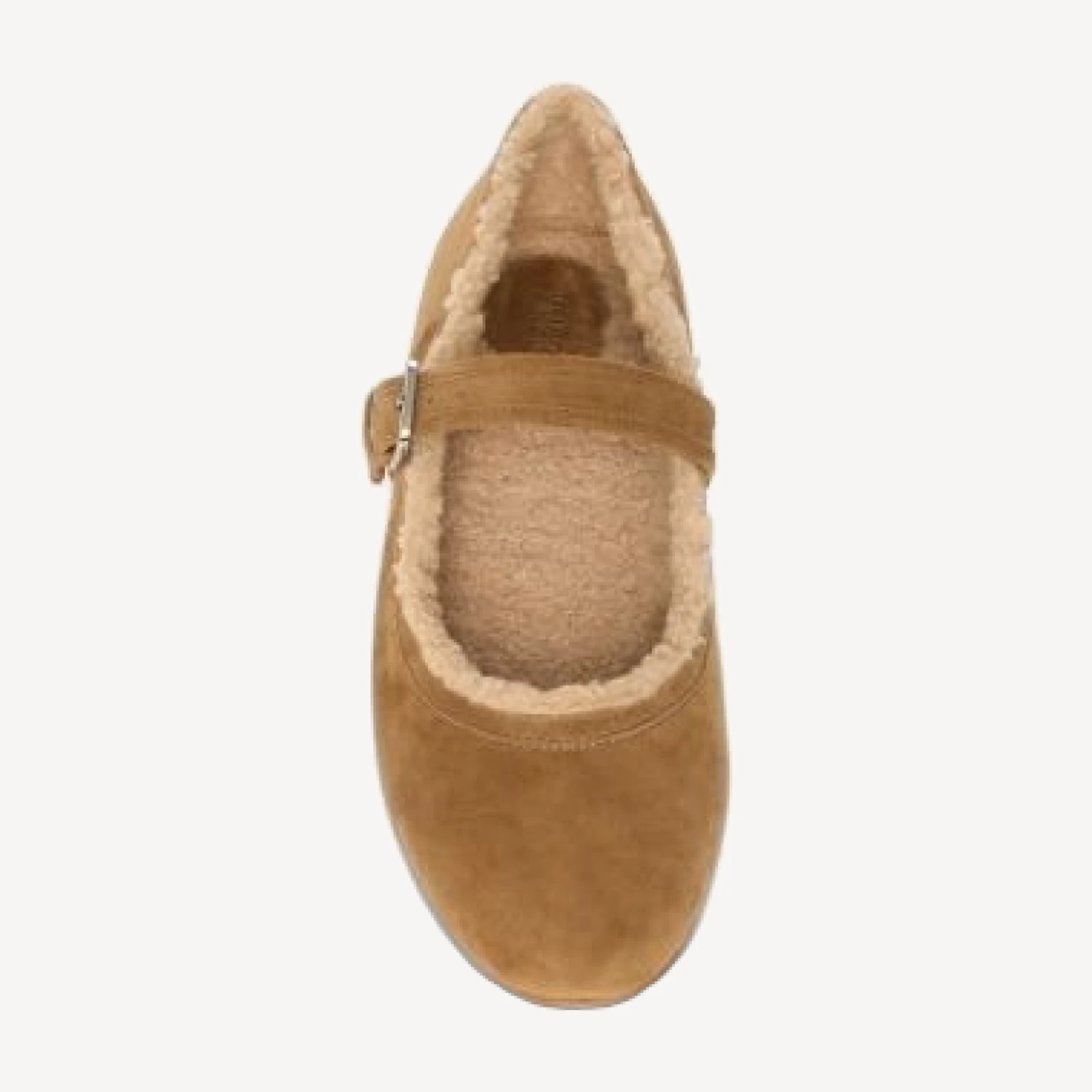 Paige Women's Joelle Suede Faux Shearling Lined Mary Jane Flats