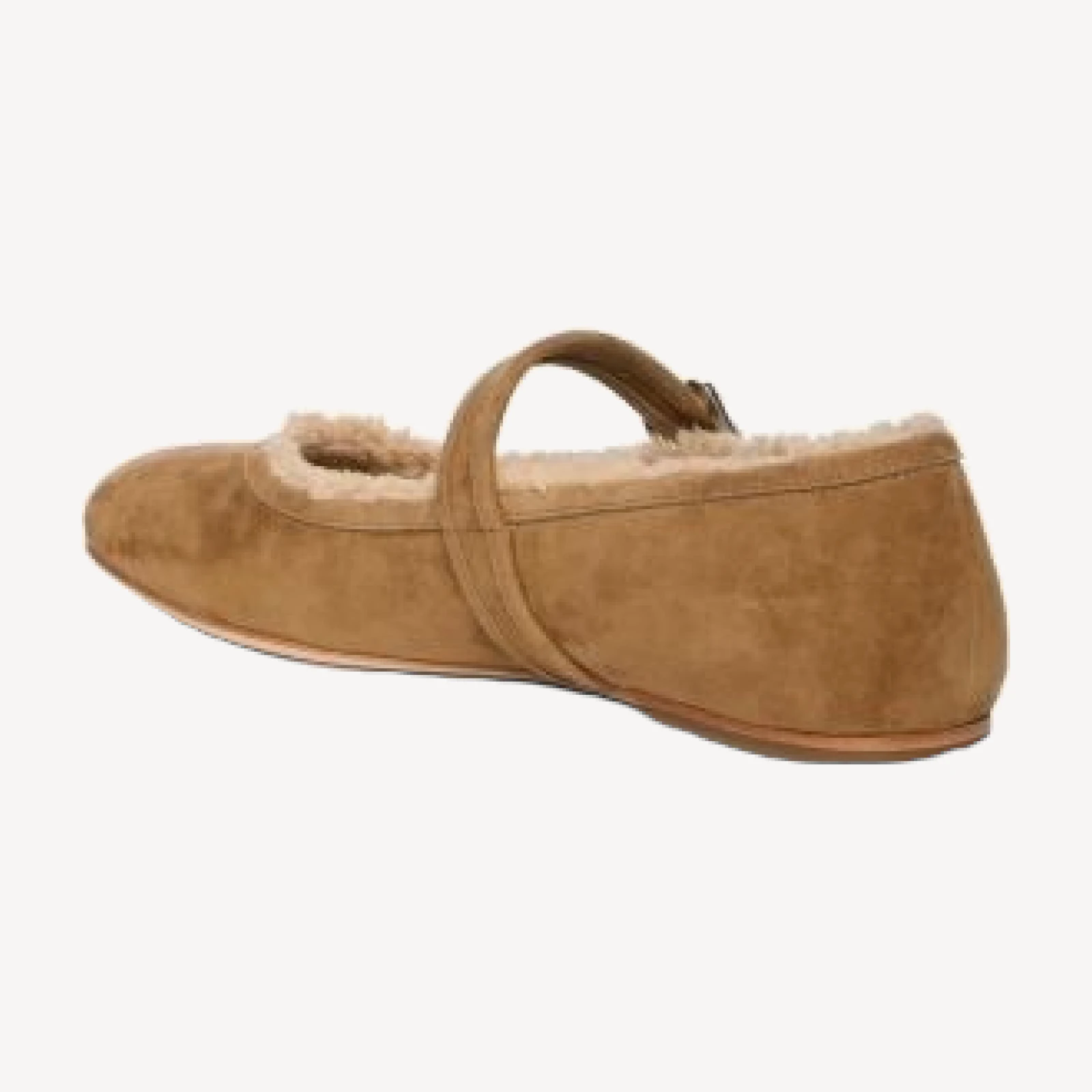 Paige Women's Joelle Suede Faux Shearling Lined Mary Jane Flats