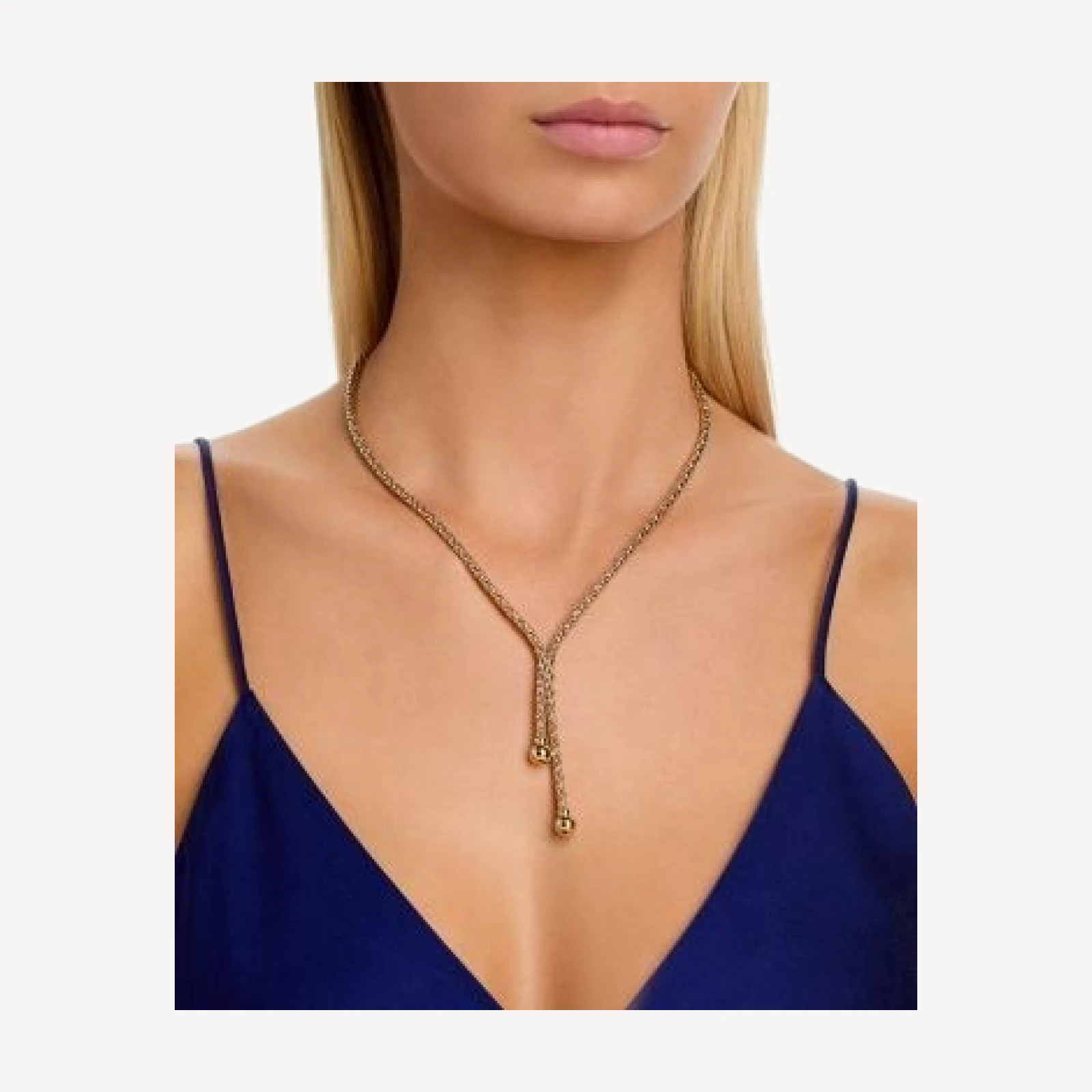 Bloomingdale's Fine Collection Lariat Necklace in 14K Yellow Gold