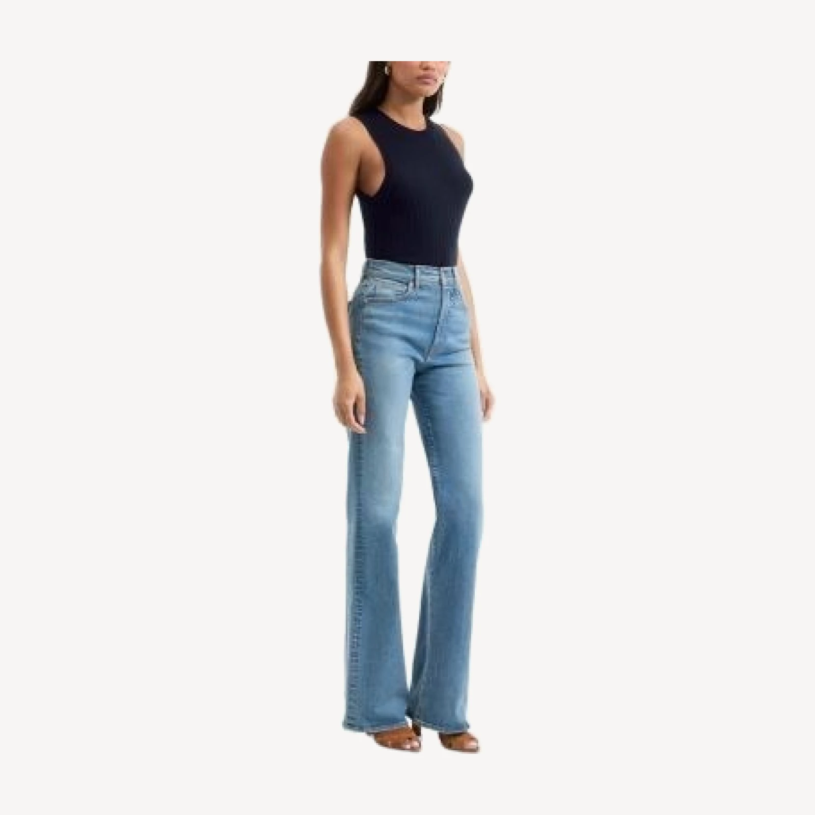Veronica Beard Crosbie High Rise Wide Leg Jeans in Ripple Haze