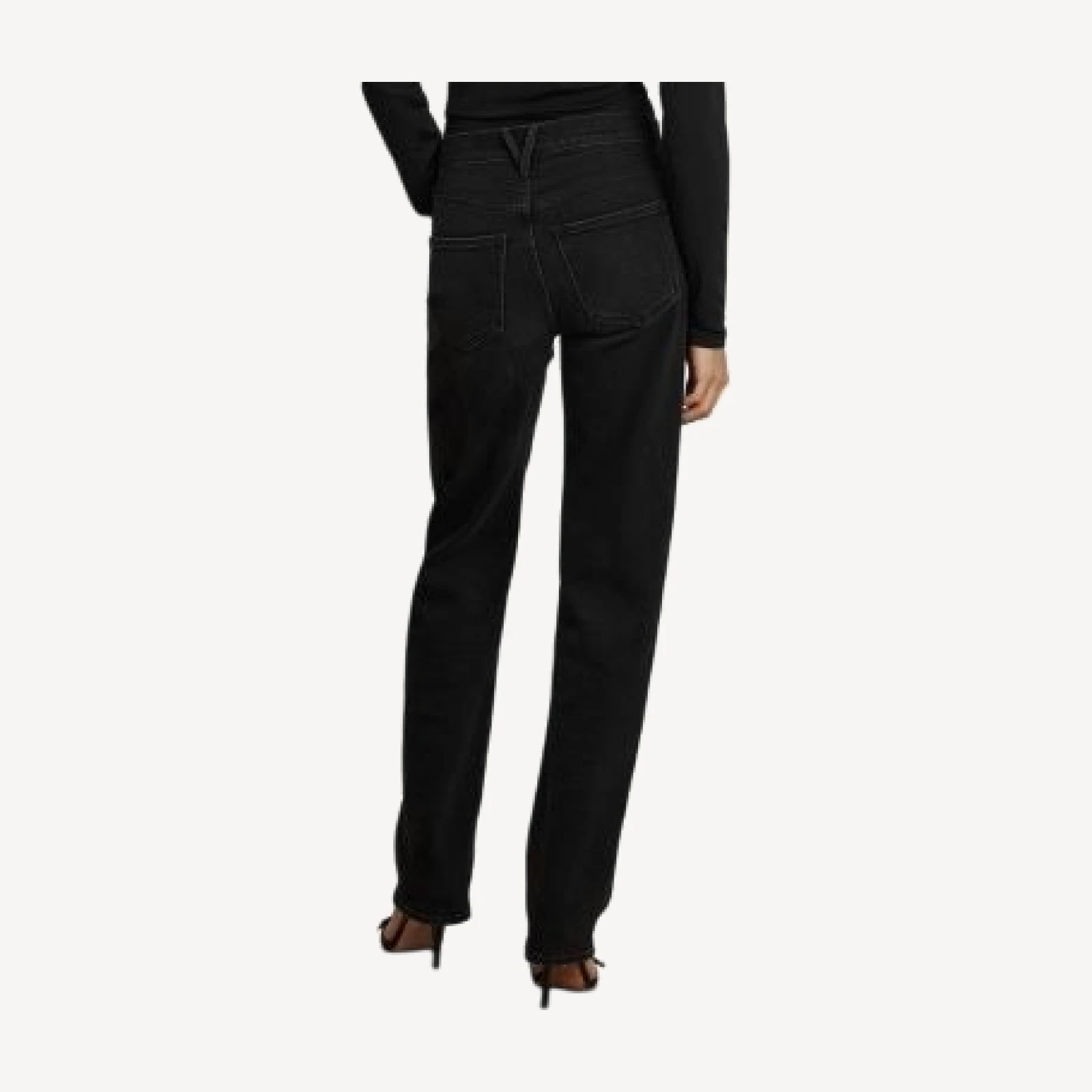 Veronica Beard Harley High Rise Arc Jeans in Washed Onyx