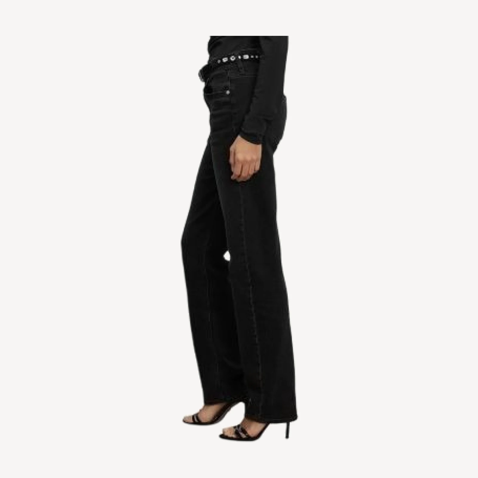 Veronica Beard Harley High Rise Arc Jeans in Washed Onyx