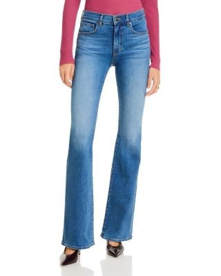 Veronica Beard Beverly Mid Rise Skinny Flare Jeans in Bandit Dust
