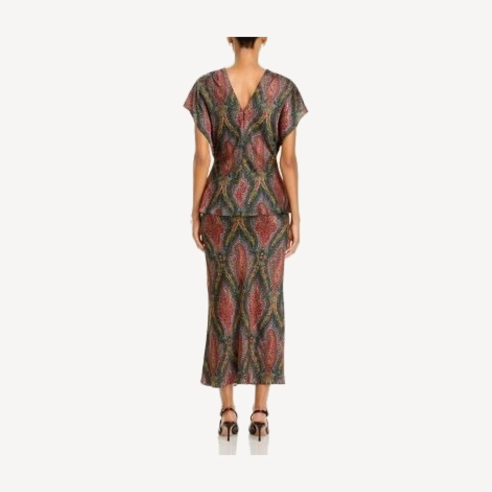 Veronica Beard Clover High Waisted Midi Skirt