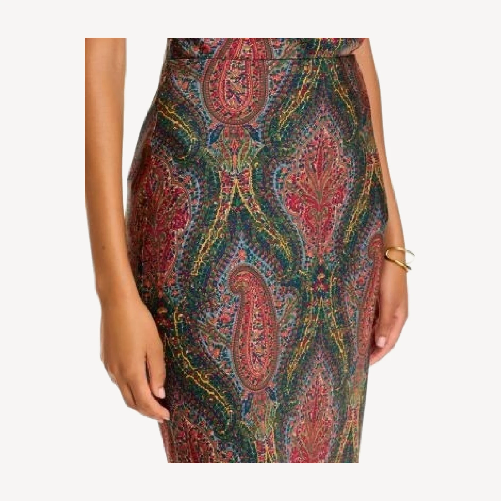 Veronica Beard Clover High Waisted Midi Skirt