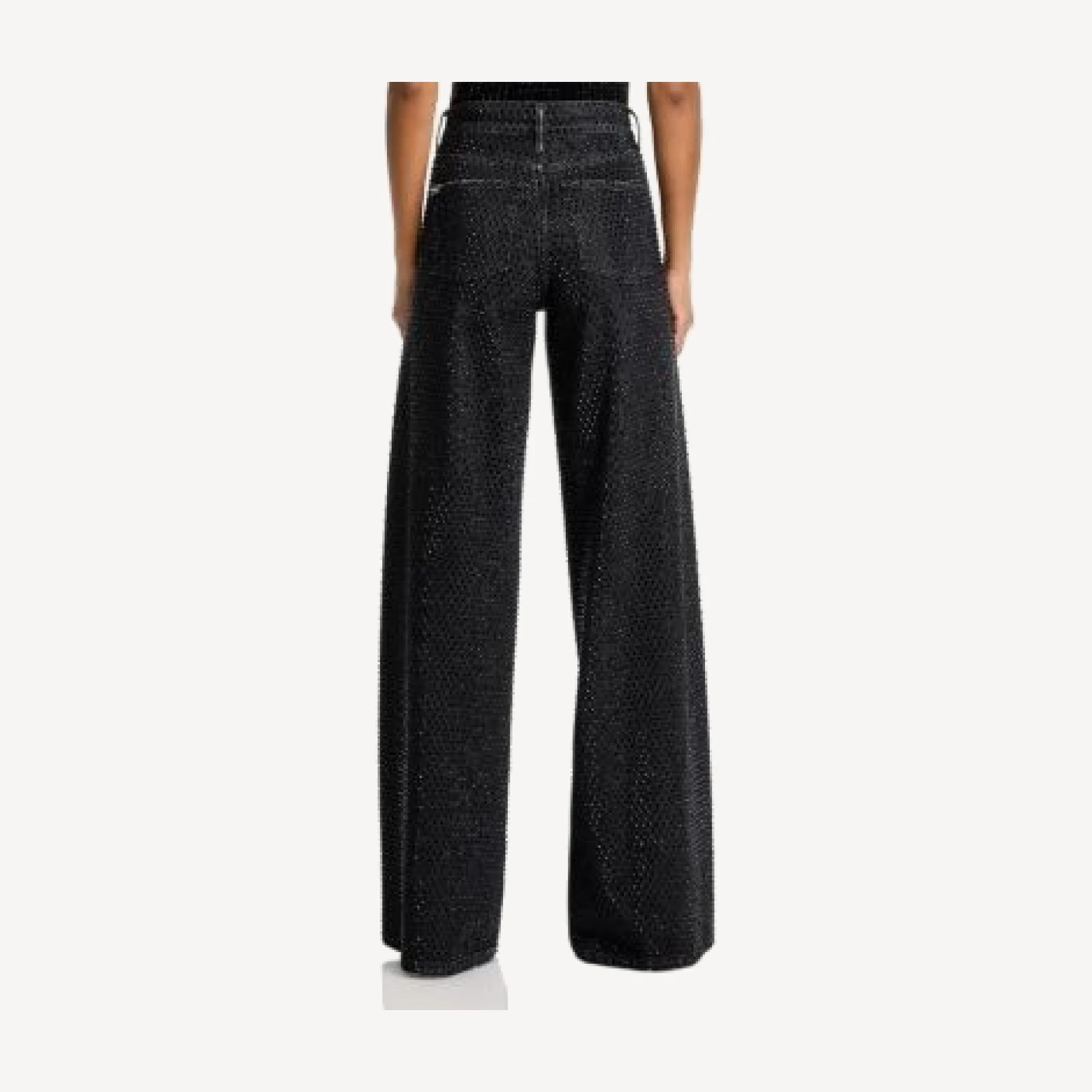 Alice and Olivia Trish Baggy Jeans in Maya Charcoal Black