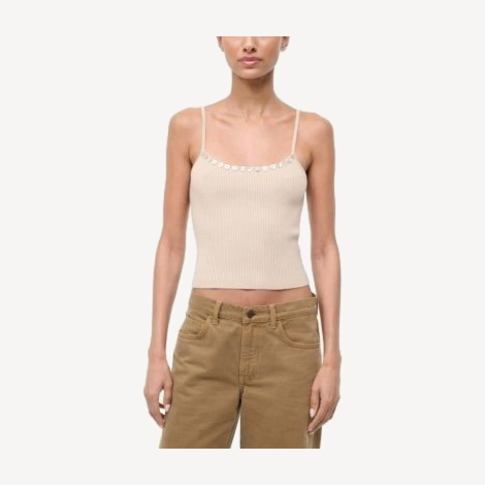 Staud Soleil Embellished Tank