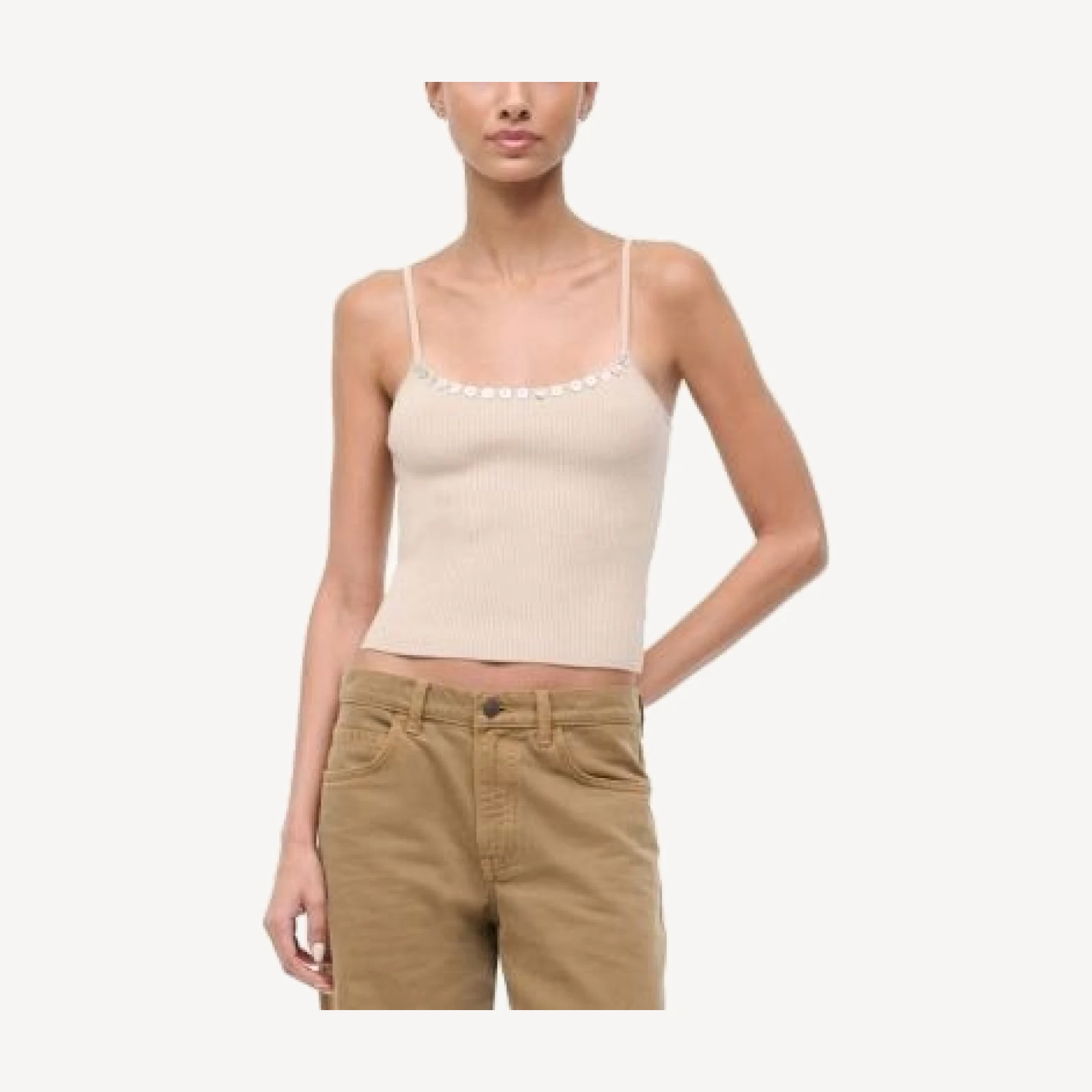 Staud Soleil Embellished Tank