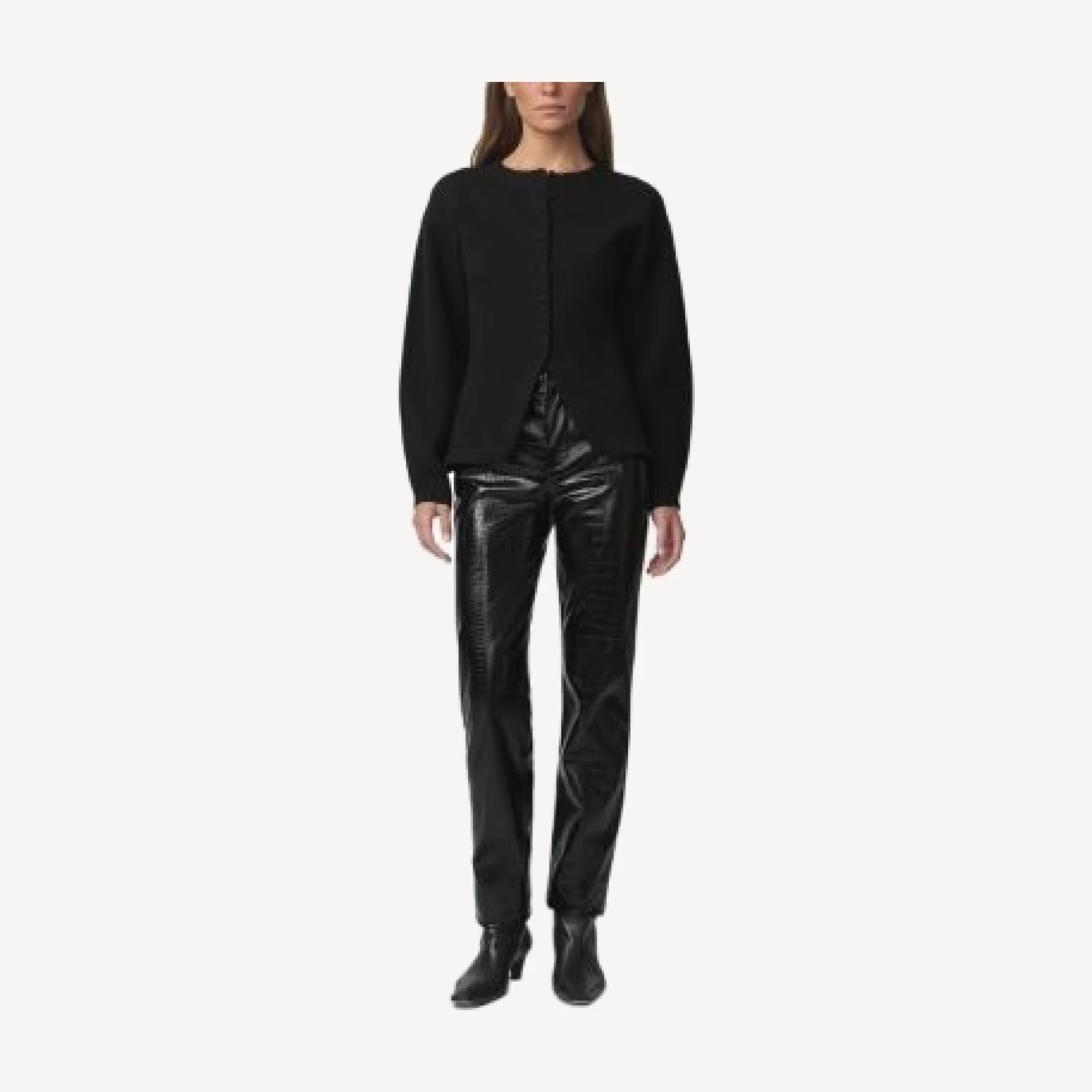 Joe's Jeans The Emelie Barrel Crewneck Cardigan