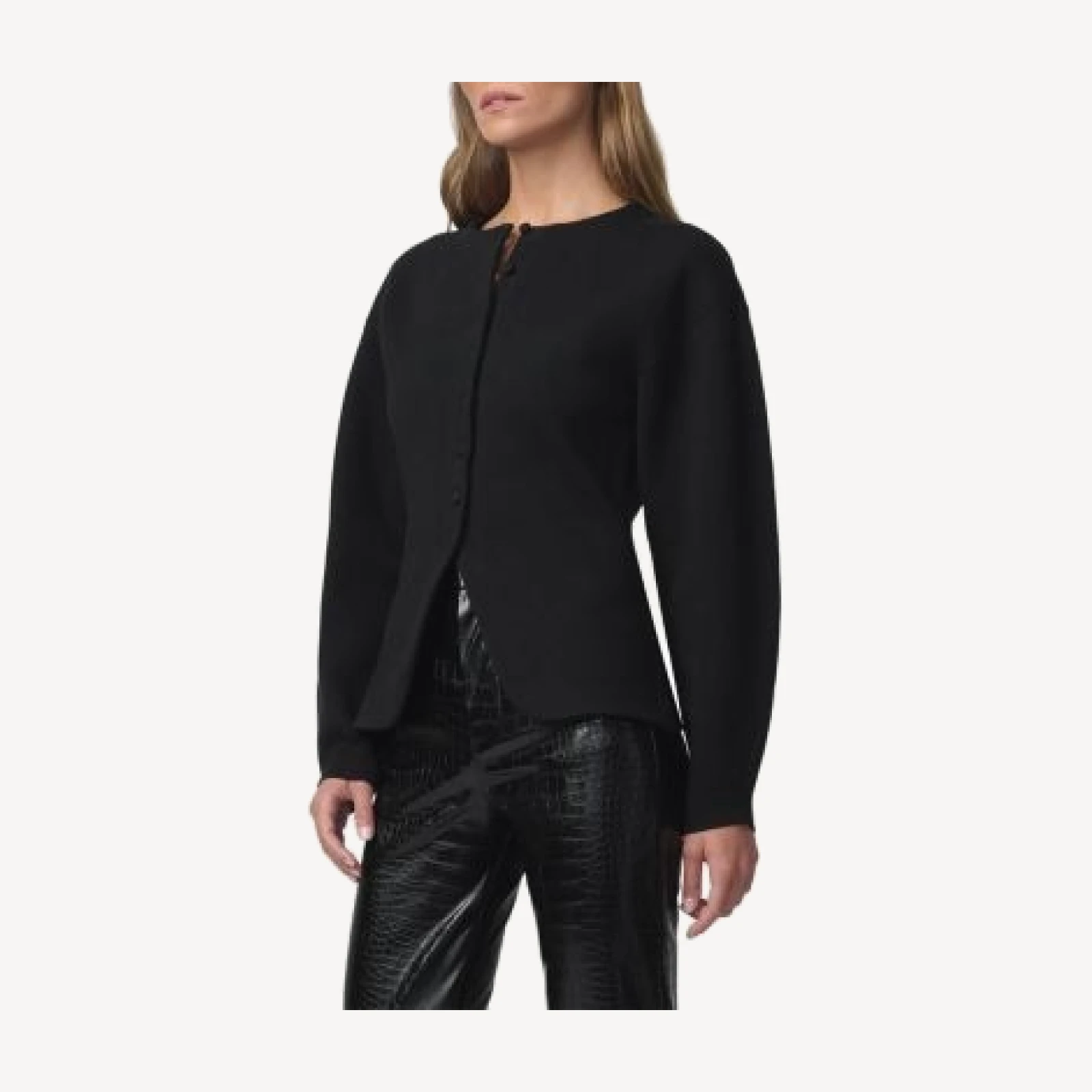 Joe's Jeans The Emelie Barrel Crewneck Cardigan