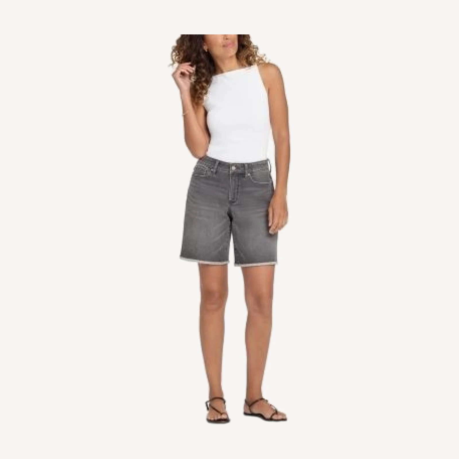 Nydj Naomi Relaxed A Line Denim Shorts