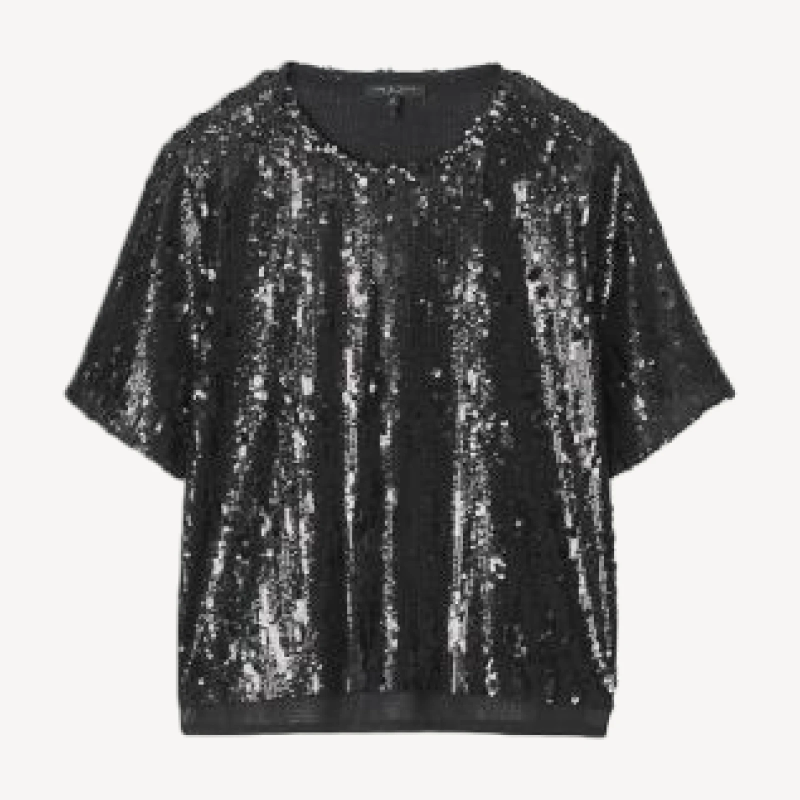 rag & bone Cher Sequin Short Sleeve Tee