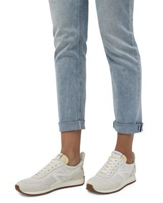 rag & bone Women's Retro Mesh Lace Up Low Top Running Sneakers