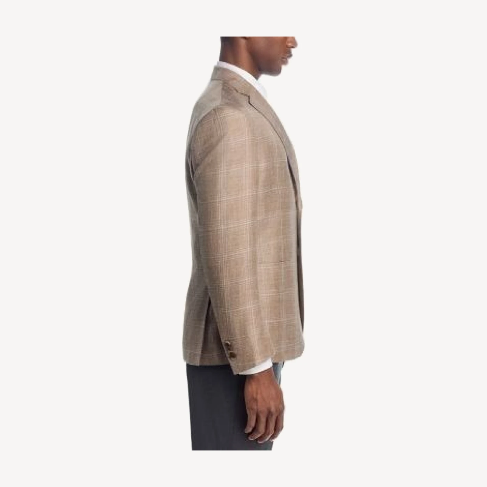 The Men's Store at Bloomingdale's Loro Piana Fabric Wool, Silk, & Linen Plaid Unstructured Regular Fit Sport Coat - Exclusive