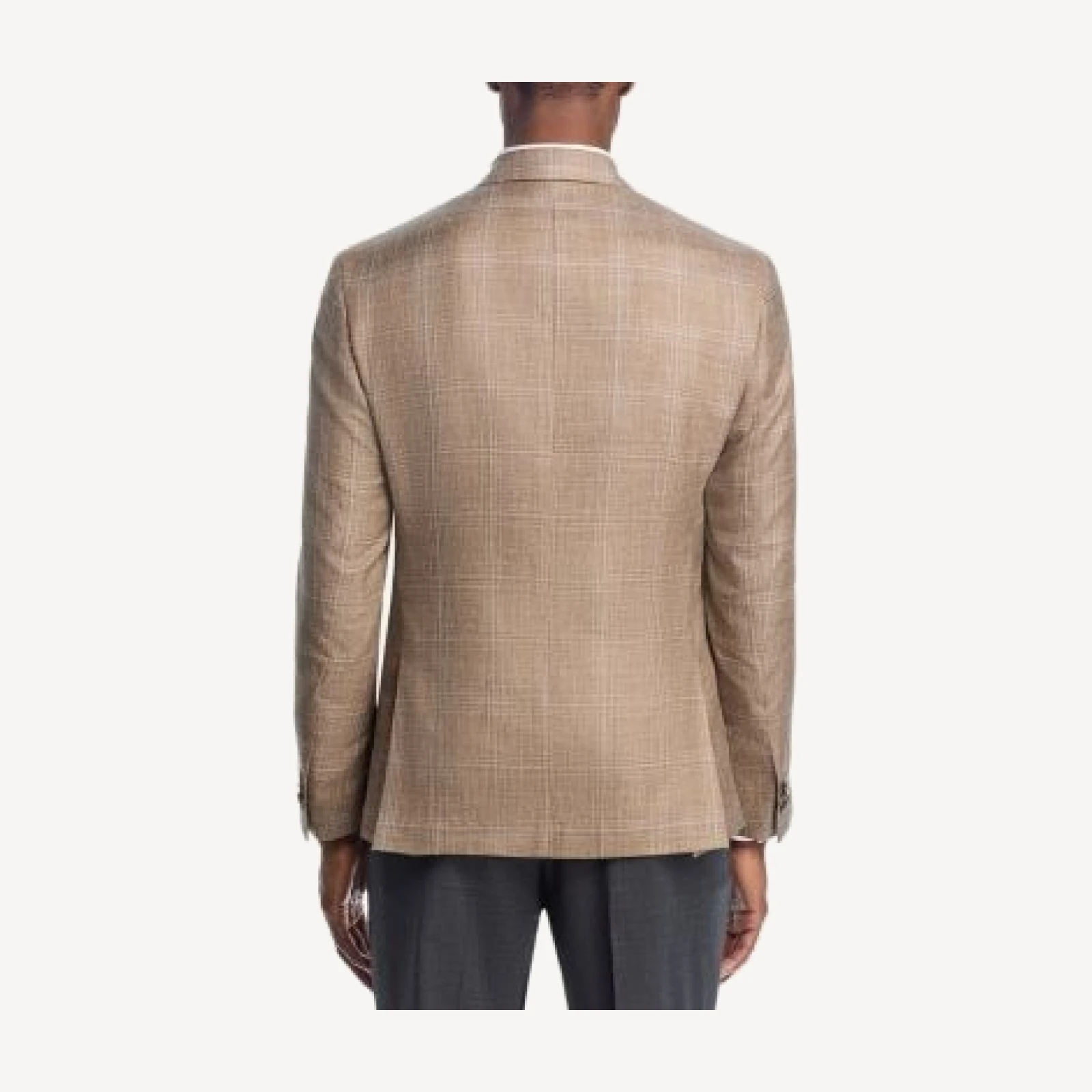 The Men's Store at Bloomingdale's Loro Piana Fabric Wool, Silk, & Linen Plaid Unstructured Regular Fit Sport Coat - Exclusive