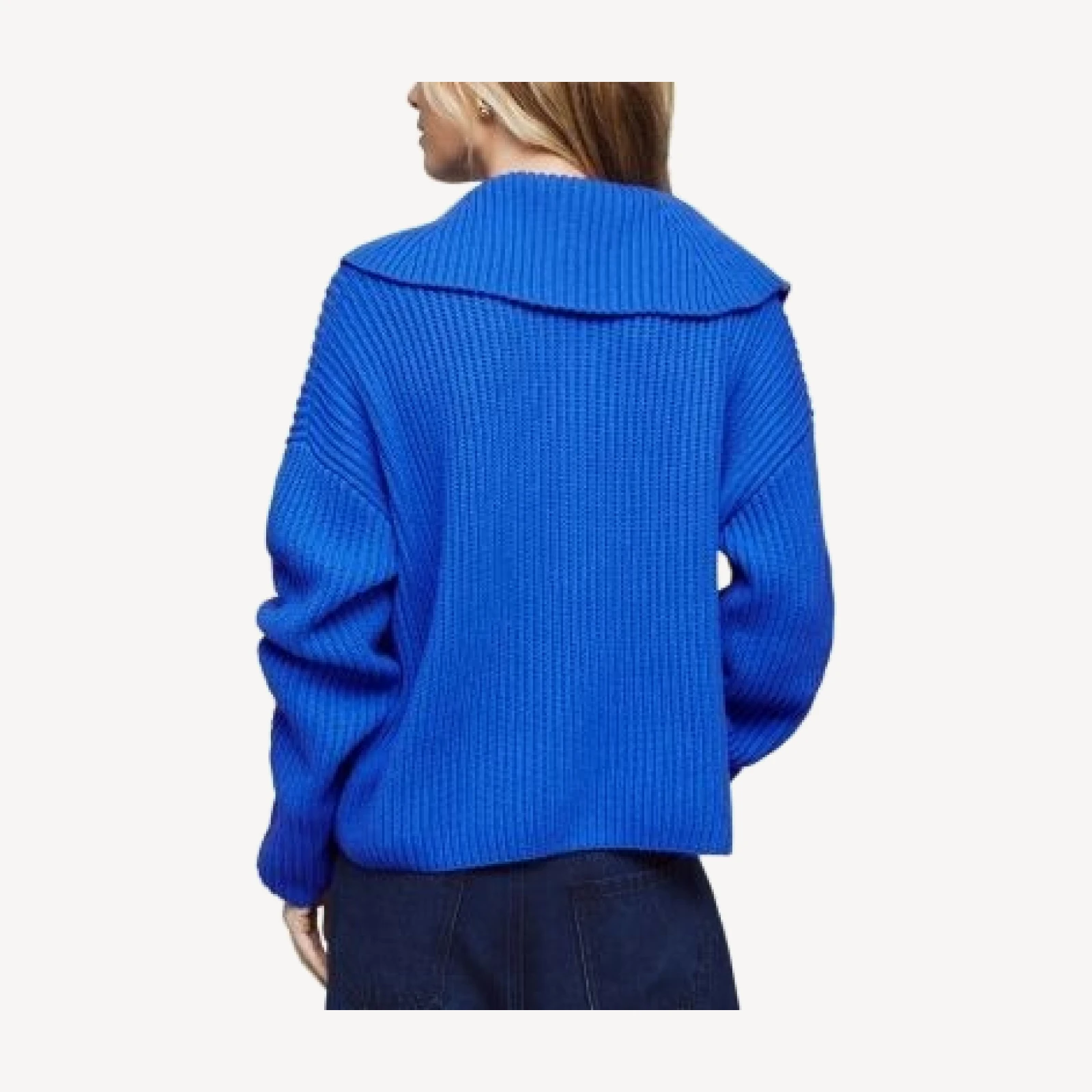 Splendid Aspyn Ribbed Half Zip Sweater