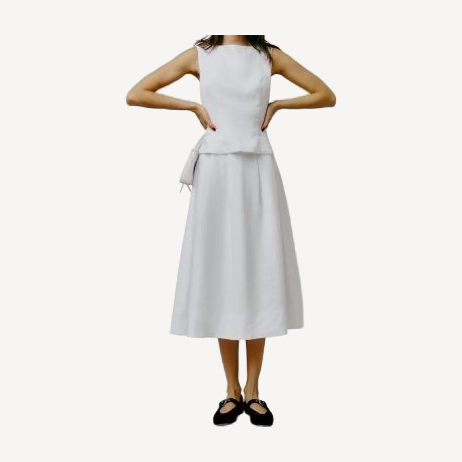 Reformation Moya Linen Two Piece Dress