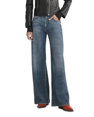 rag & bone Miramar Sofie High Rise Wide Leg Sweatpant Jeans in Kimber Wash