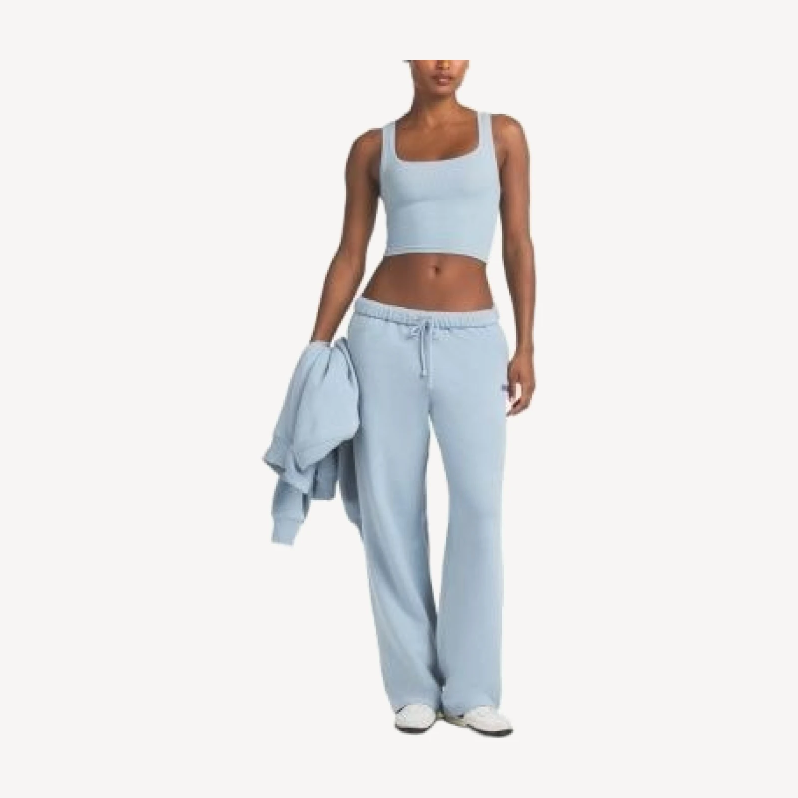 Skims Classic Logo Straight Leg Pants