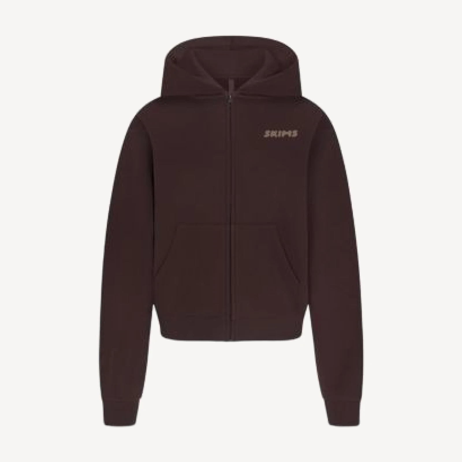 Skims Classic Logo Zip Up Hoodie