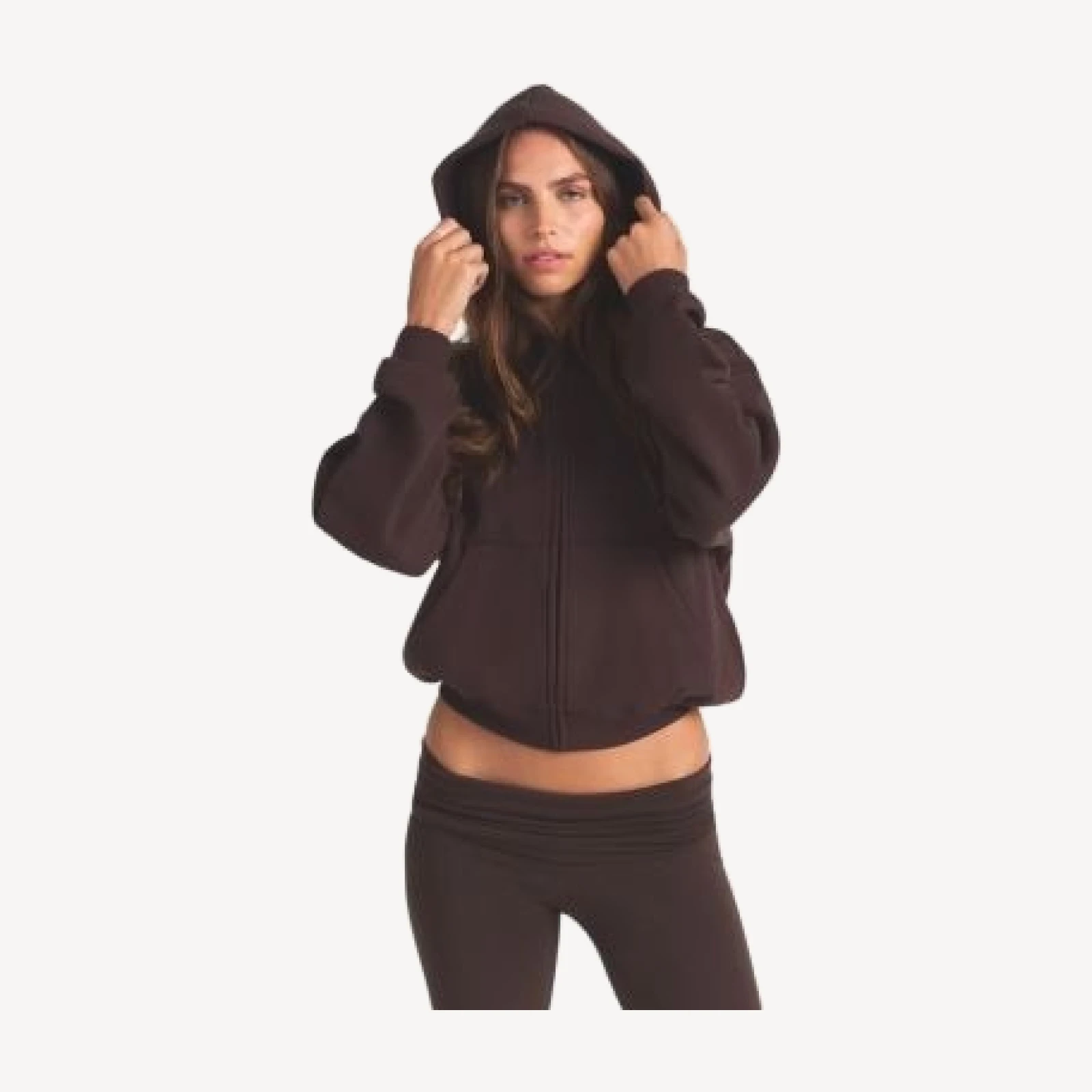 Skims Classic Logo Zip Up Hoodie