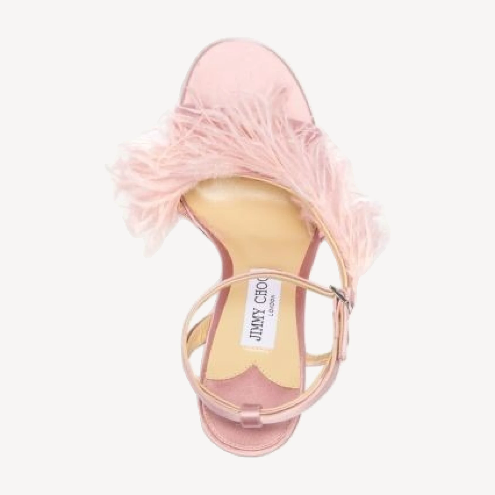 Jimmy Choo Women's Lula 100 Satin Feather Stiletto Sandals - Exclusive