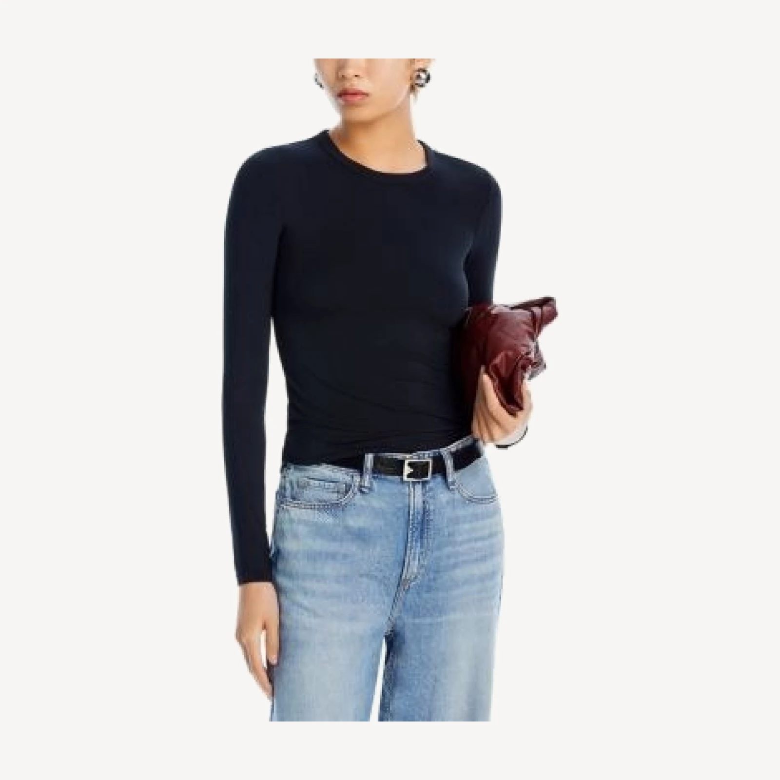 rag & bone Luca Slim Fit Long Sleeve Tee