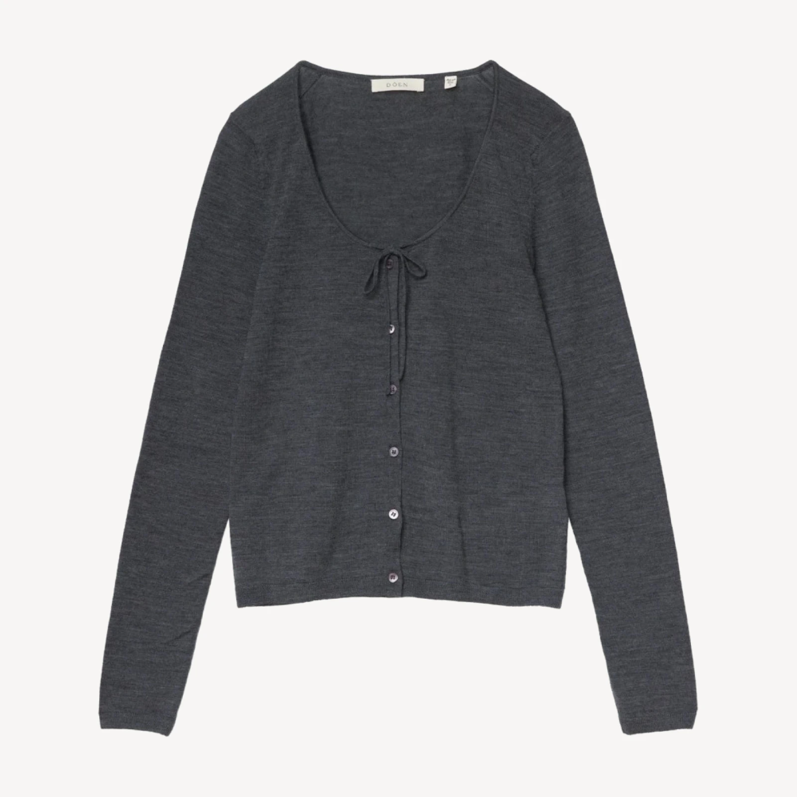NAIDA CARDIGAN -- CHARCOAL GREY