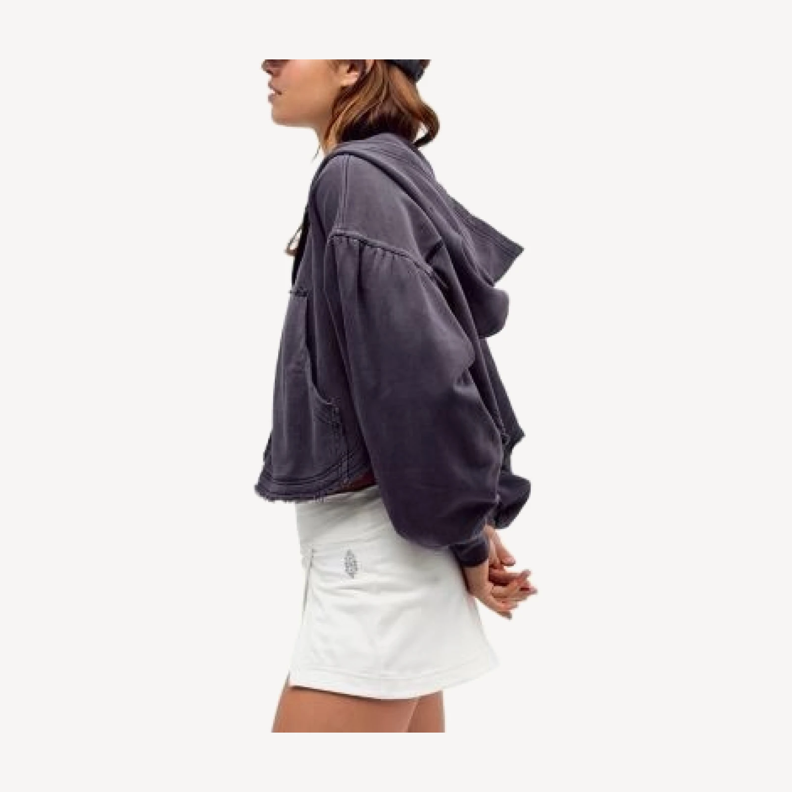 Free People Dream Team Zip Up Hoodie
