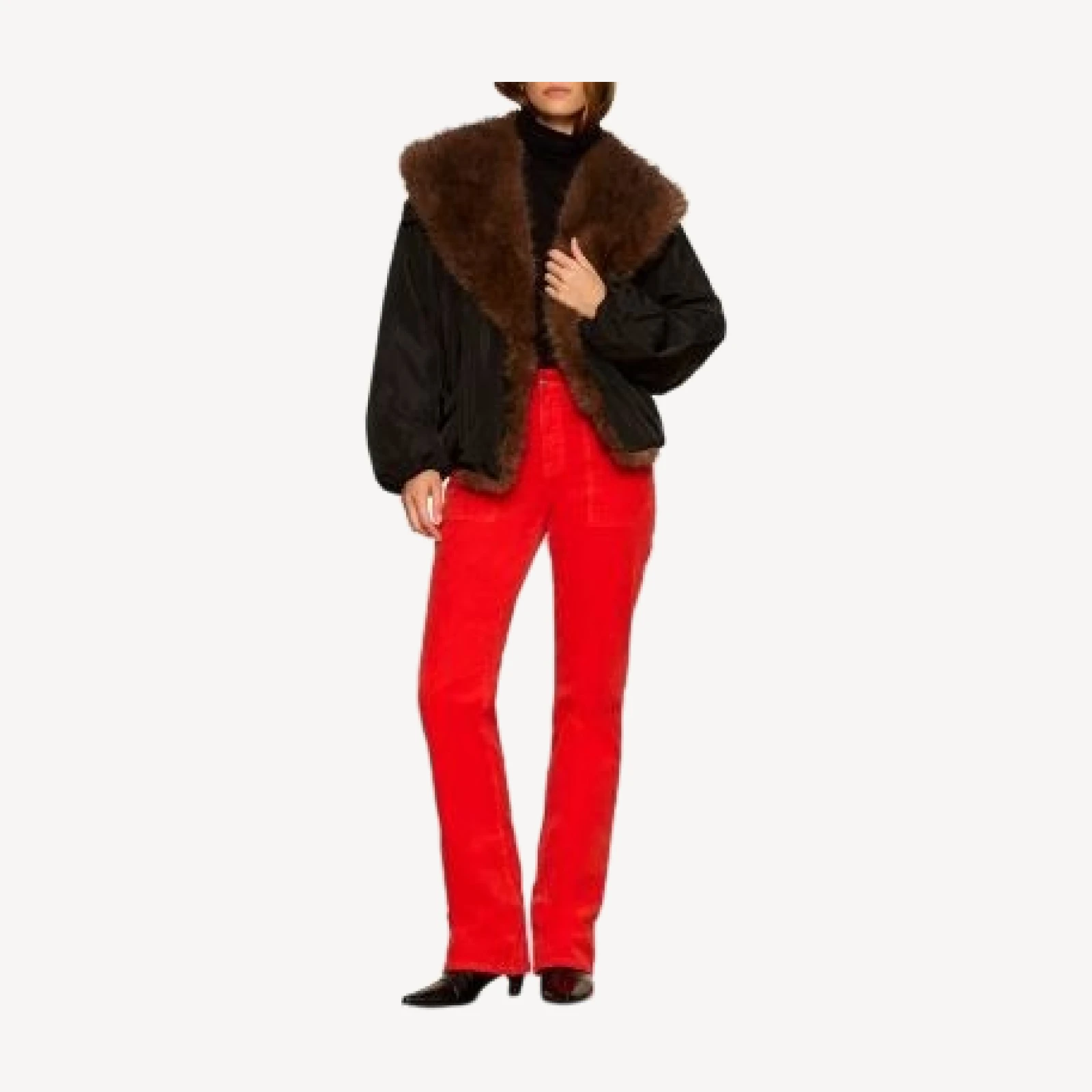 Sanctuary Allure Faux Fur Trim Jacket